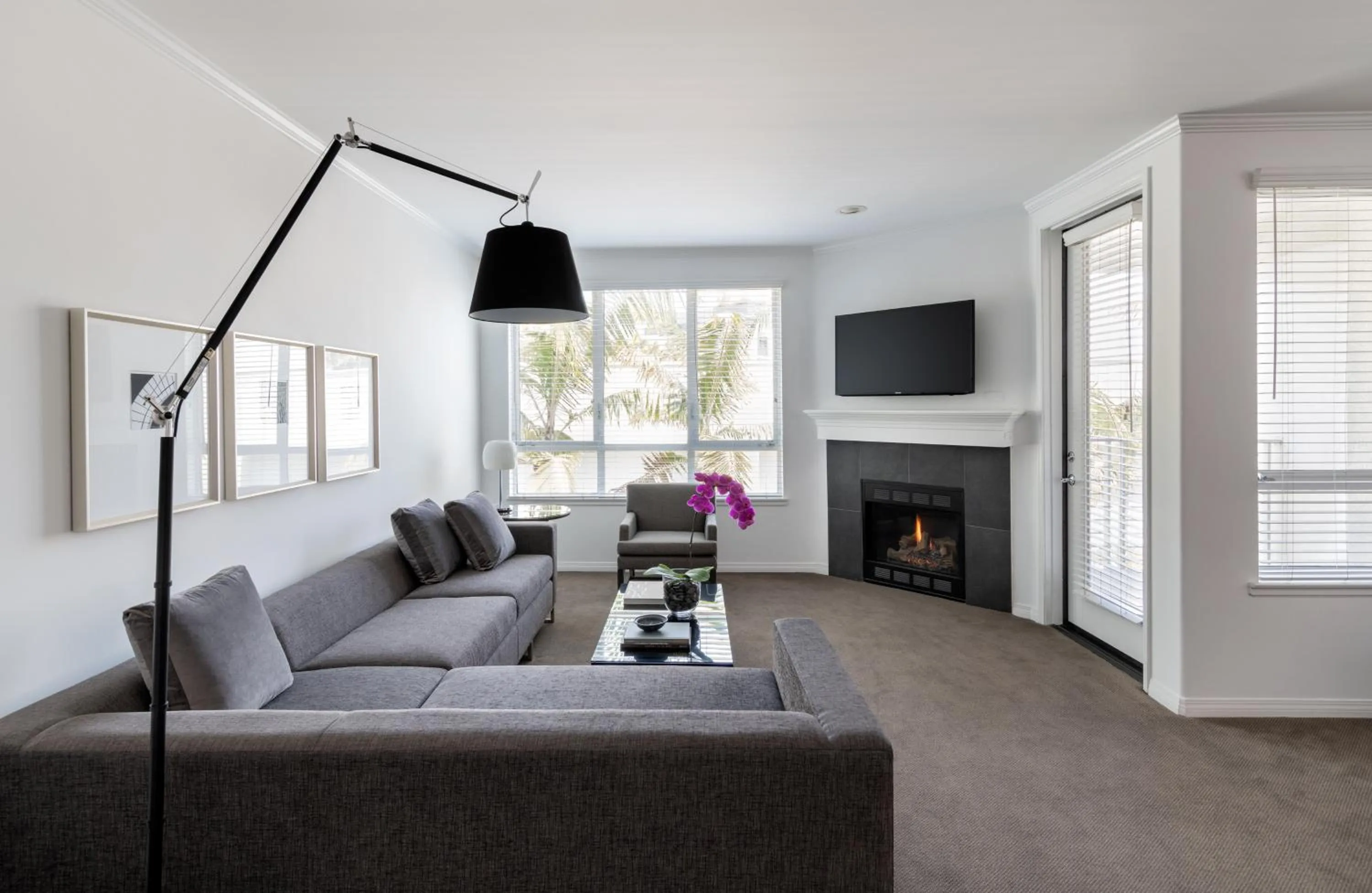 Seating area in AKA Beverly Hills