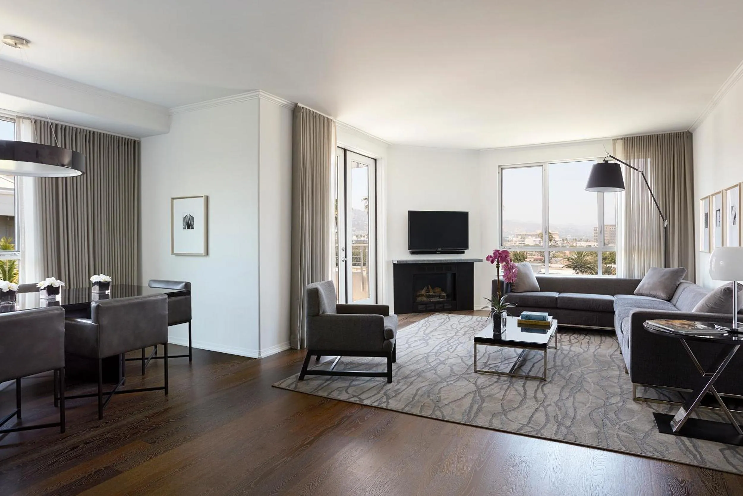 Living room in AKA Beverly Hills