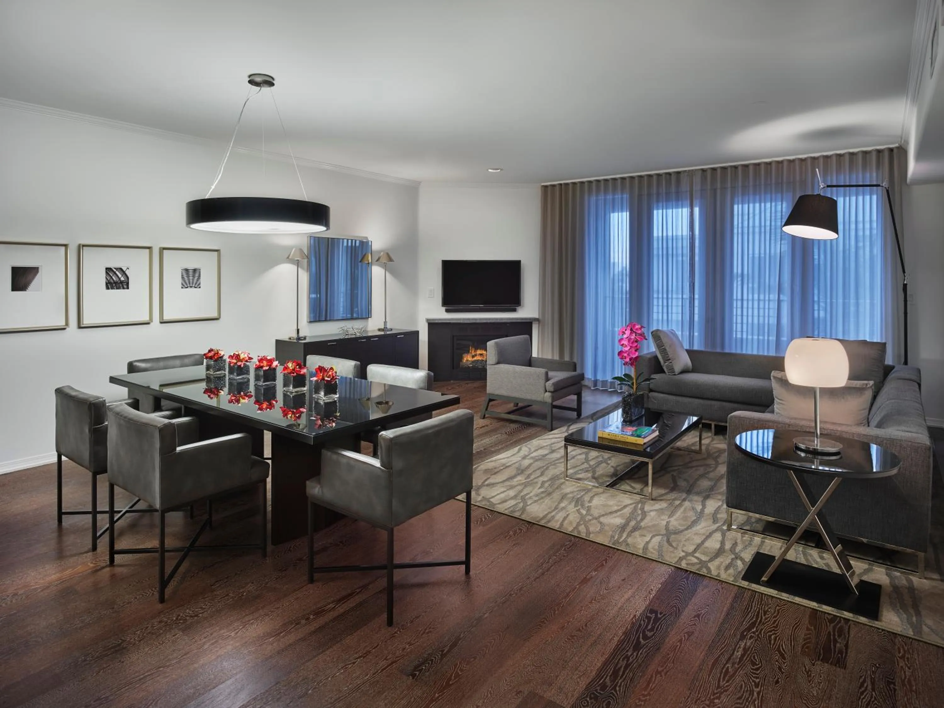 Living room in AKA Beverly Hills