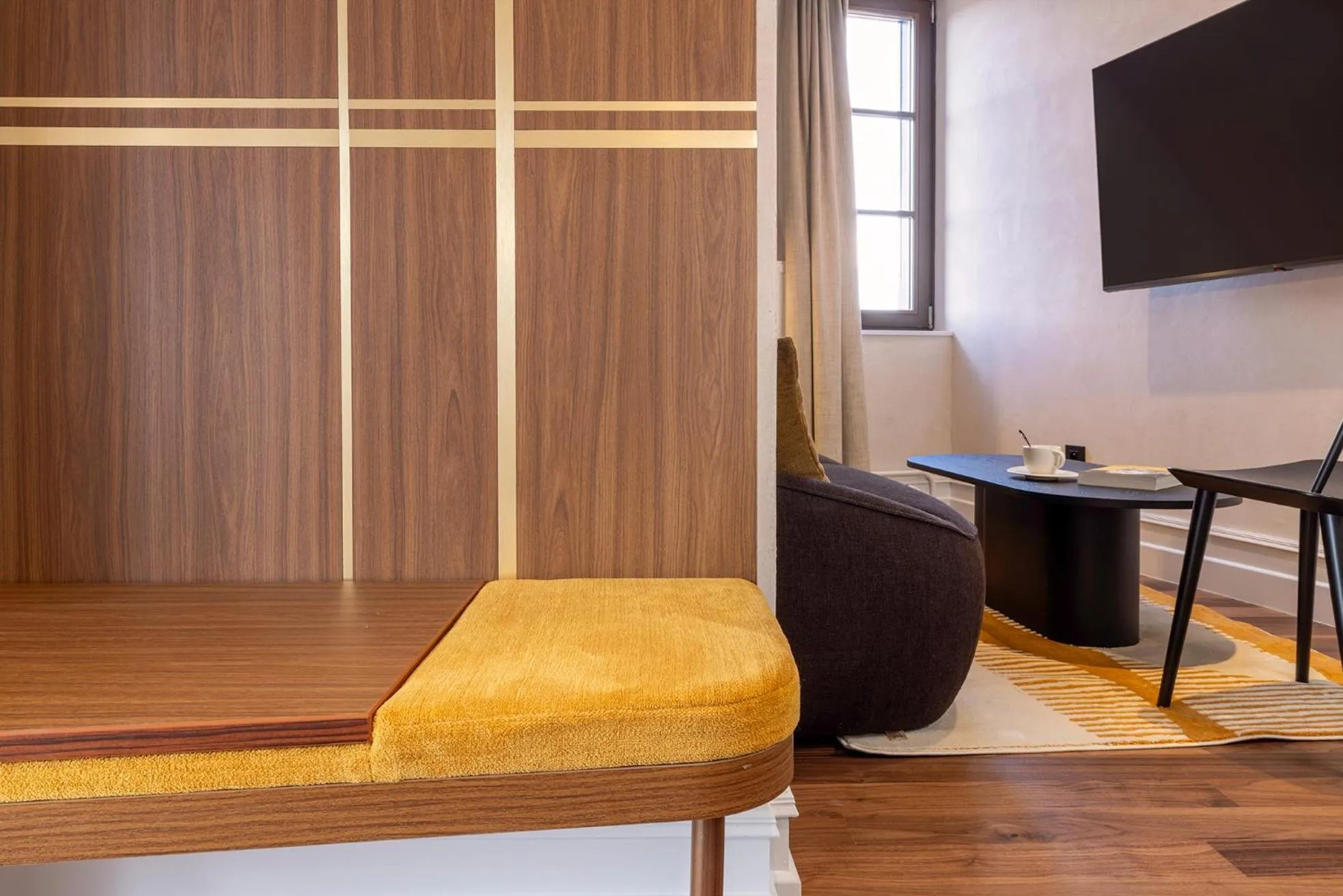 Seating area in Hotel Le Colombier