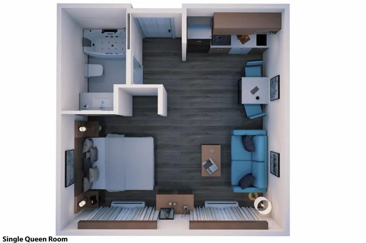 Queen Suite, Full Kitchen, Accessible in MainStay Suites Raleigh North Queen Suite, Full Kitchen, Accessible in MainStay Suites Raleigh North