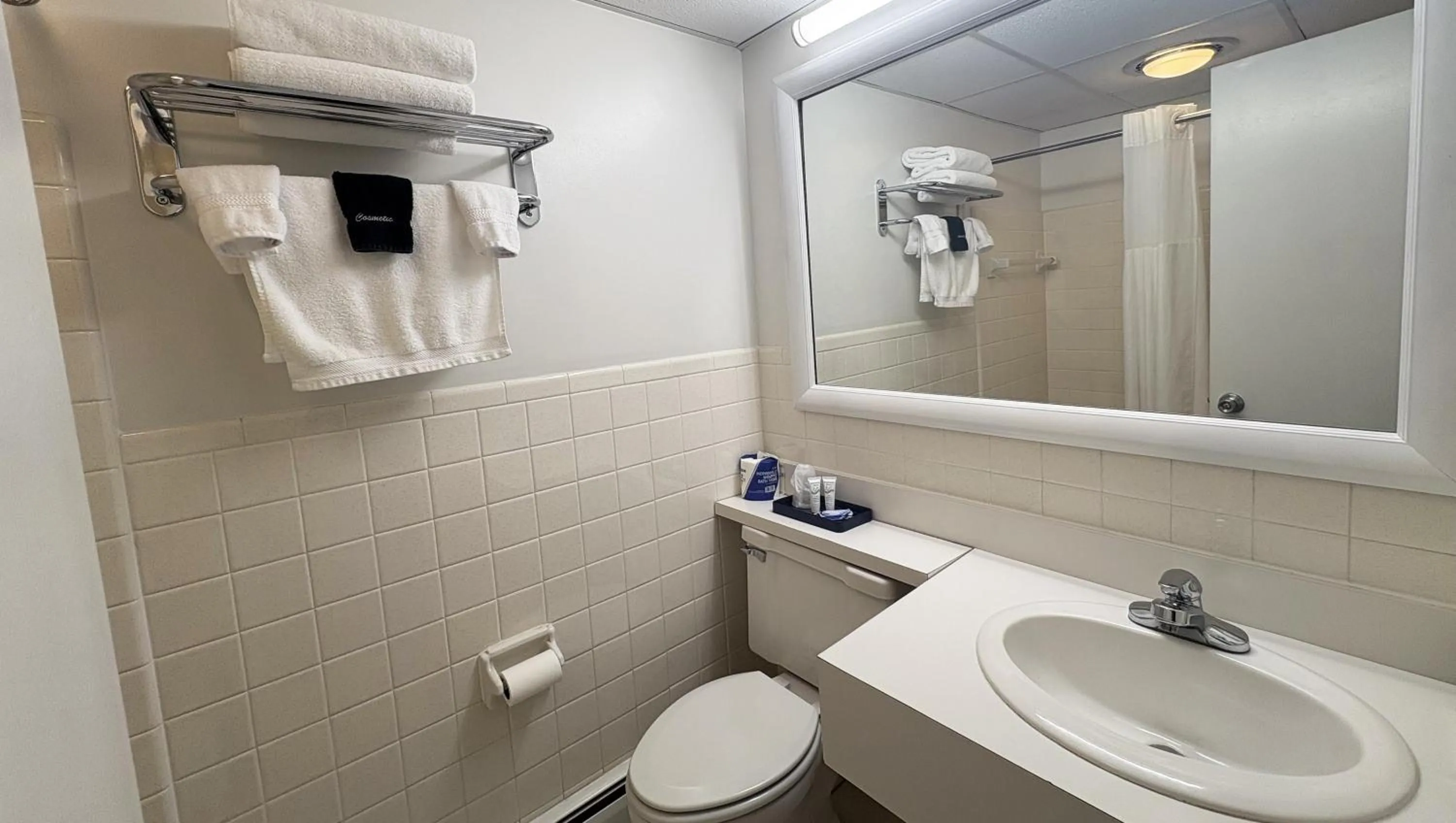 Bathroom in Magnuson Grand Pioneer Inn and Suites