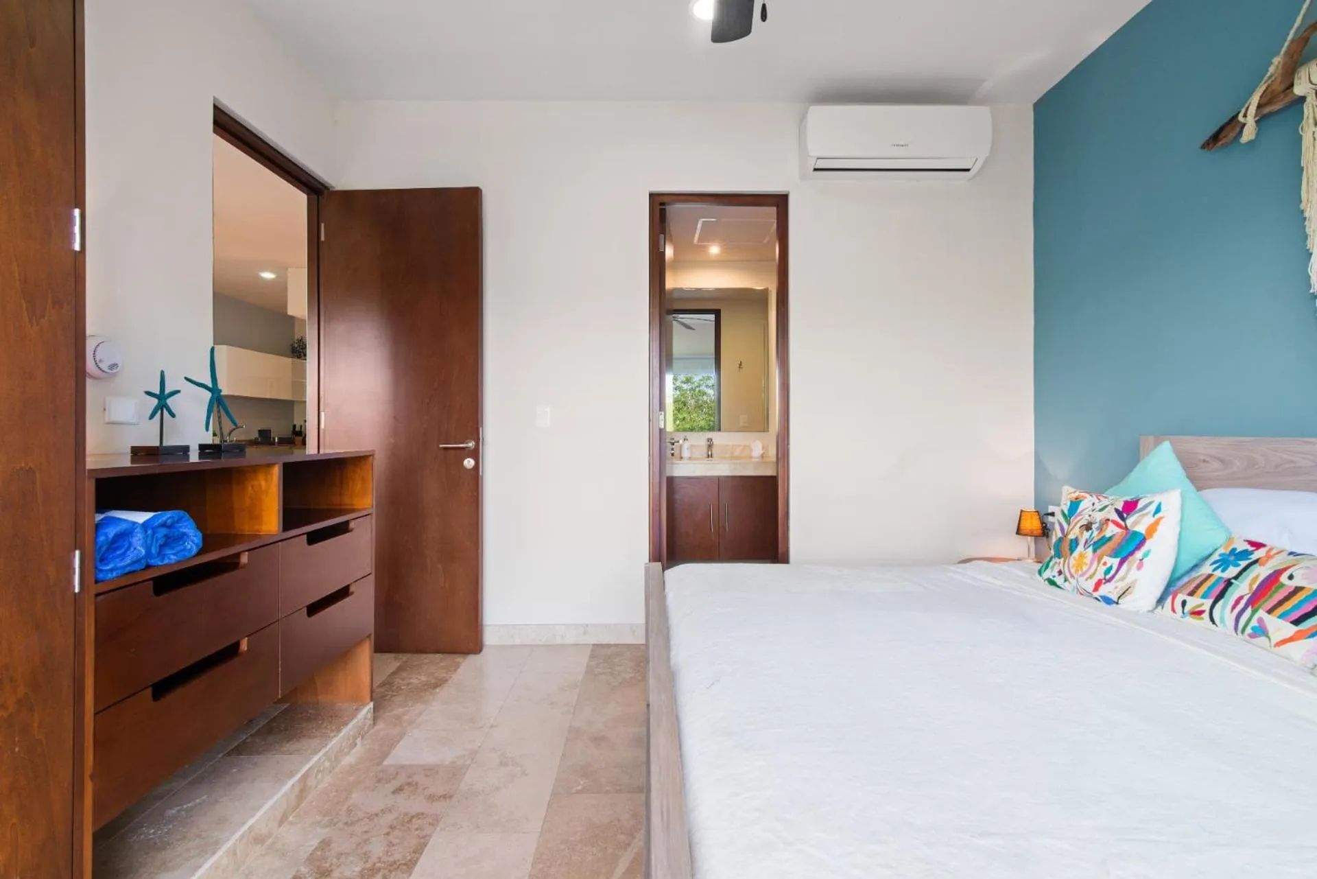 Bed in Luxurious Penthouse with Jungle View & Private Pool