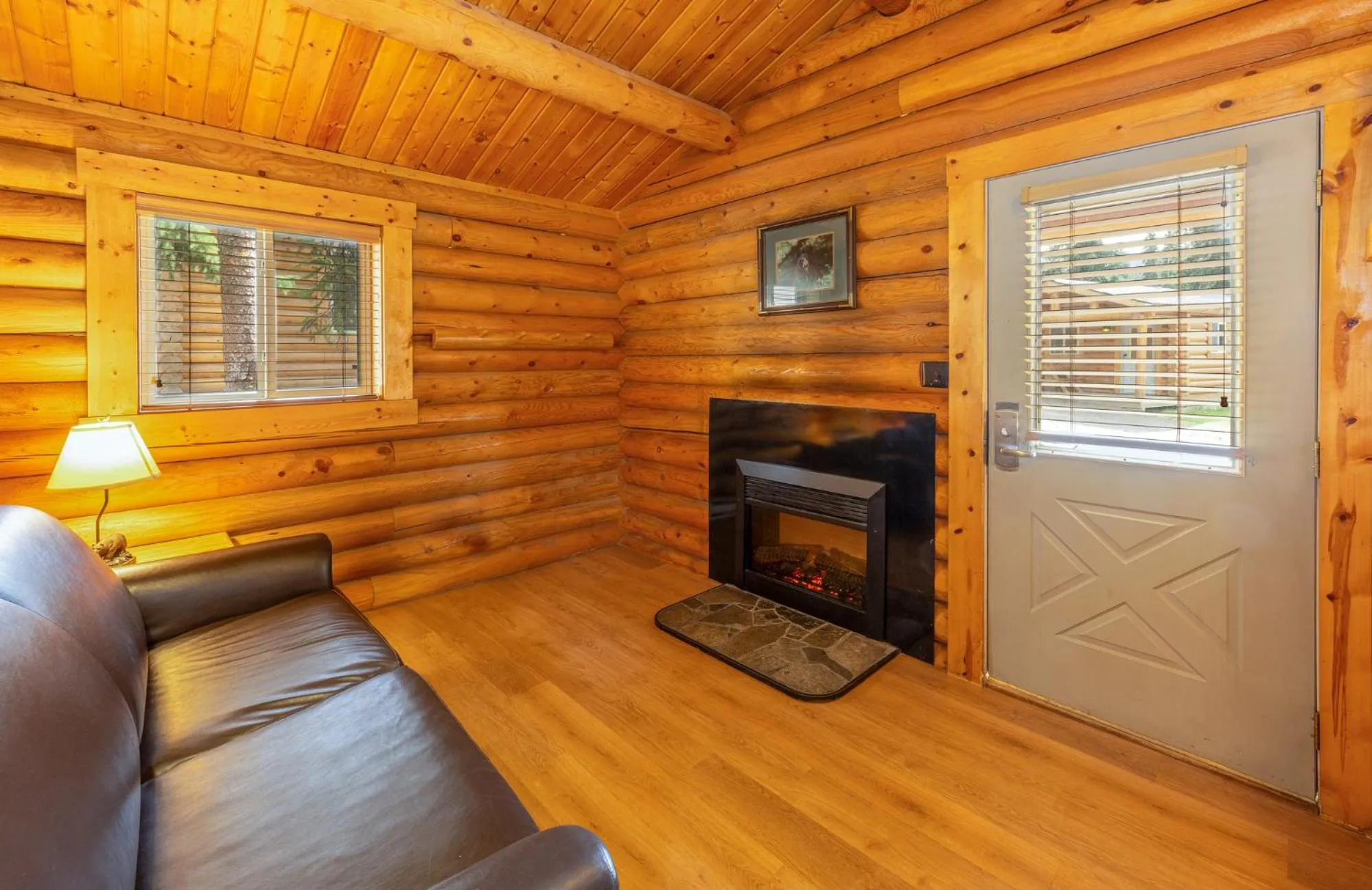 fireplace in Togwotee Mountain Lodge