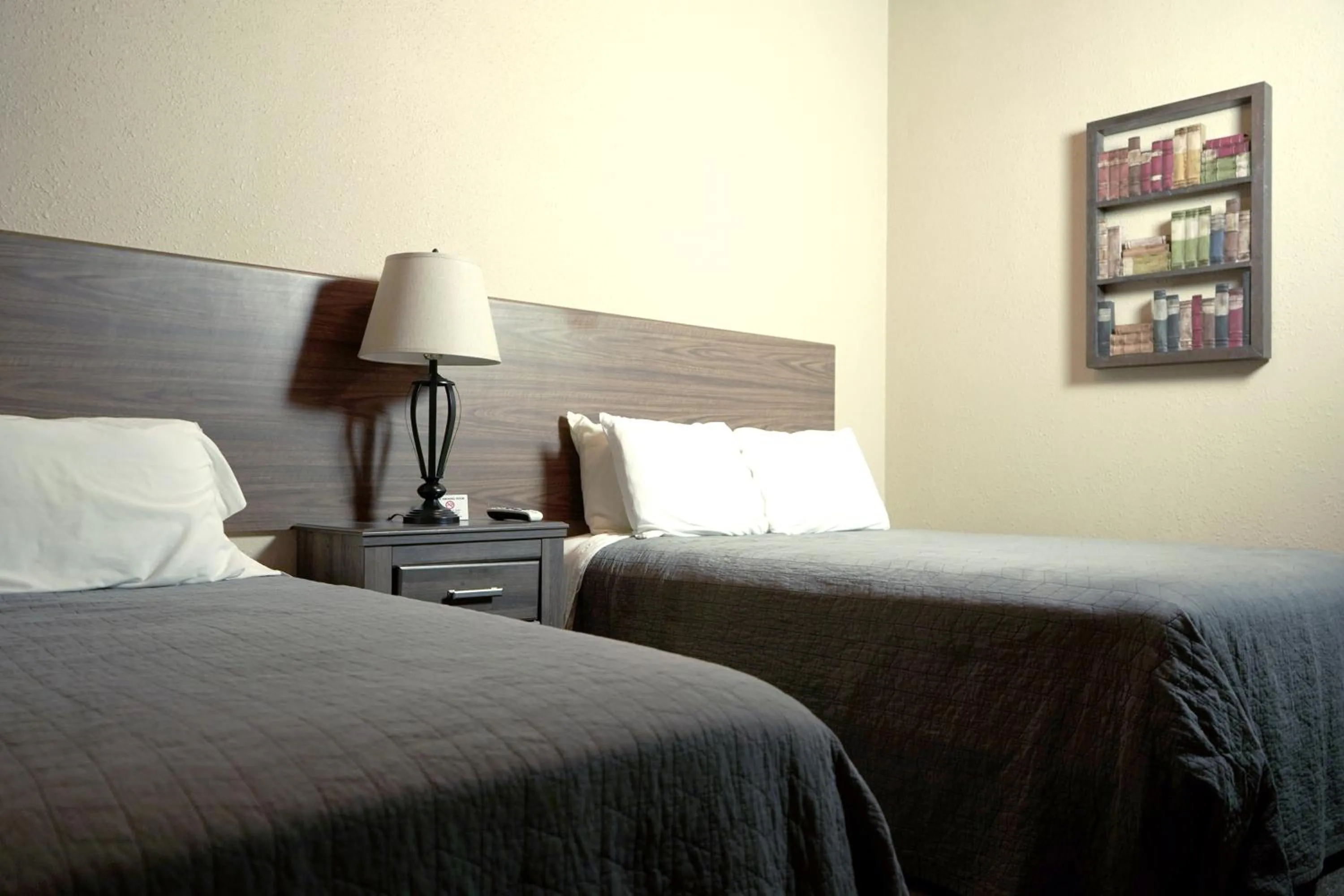 Bed in Old School Motel RV