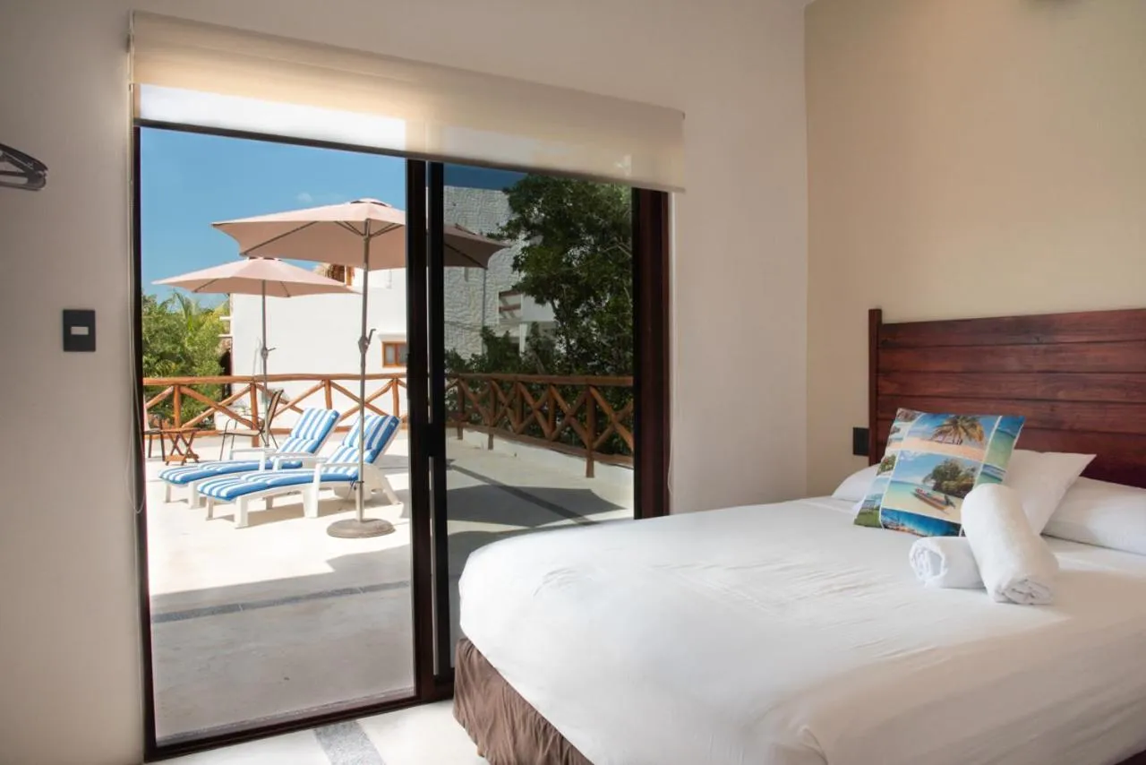 Bed in Villas Palmar Holbox