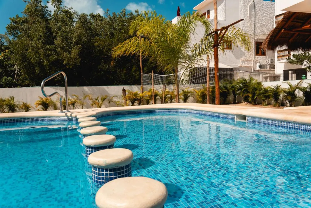 Swimming pool in Villas Palmar Holbox