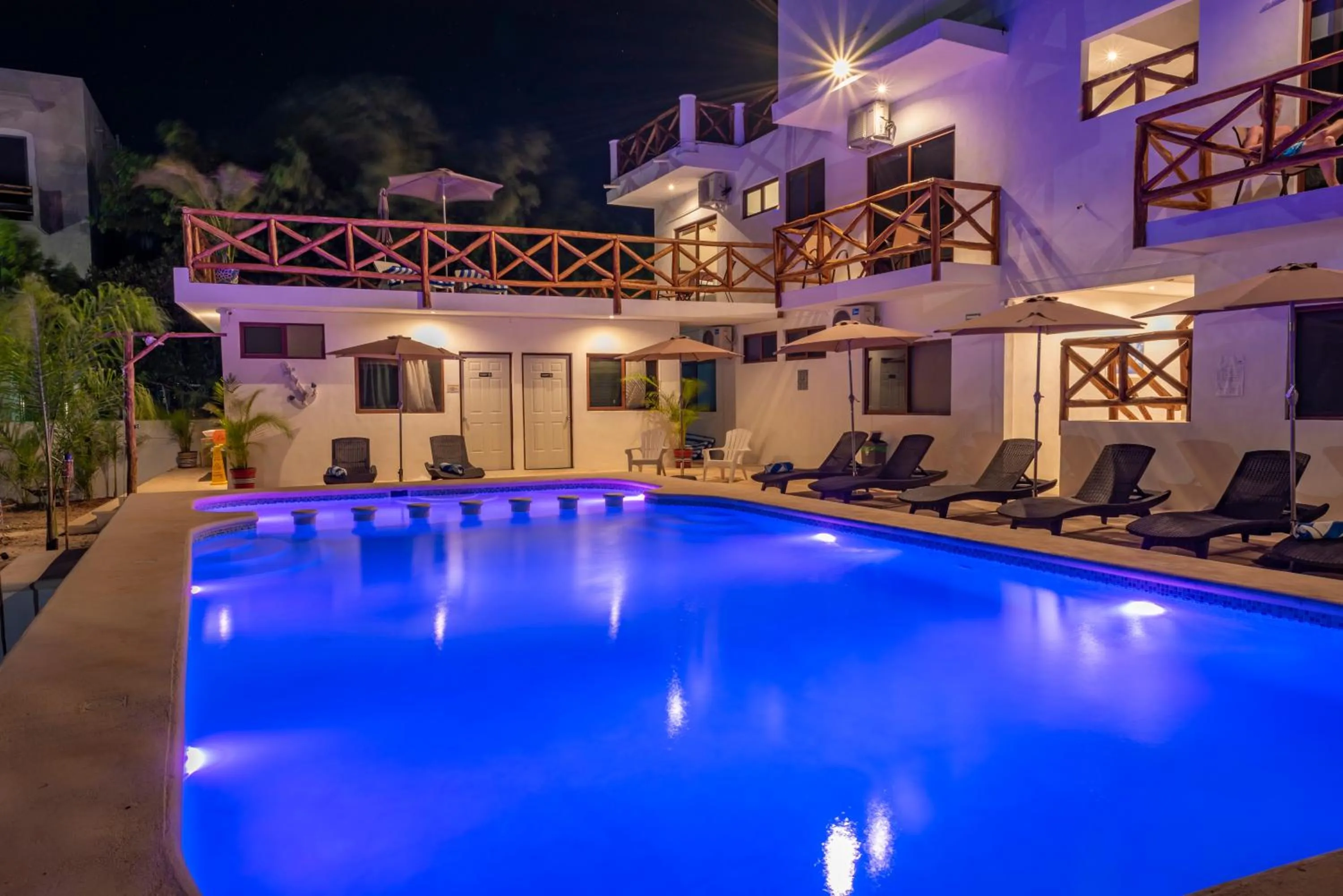 Swimming pool in Villas Palmar Holbox