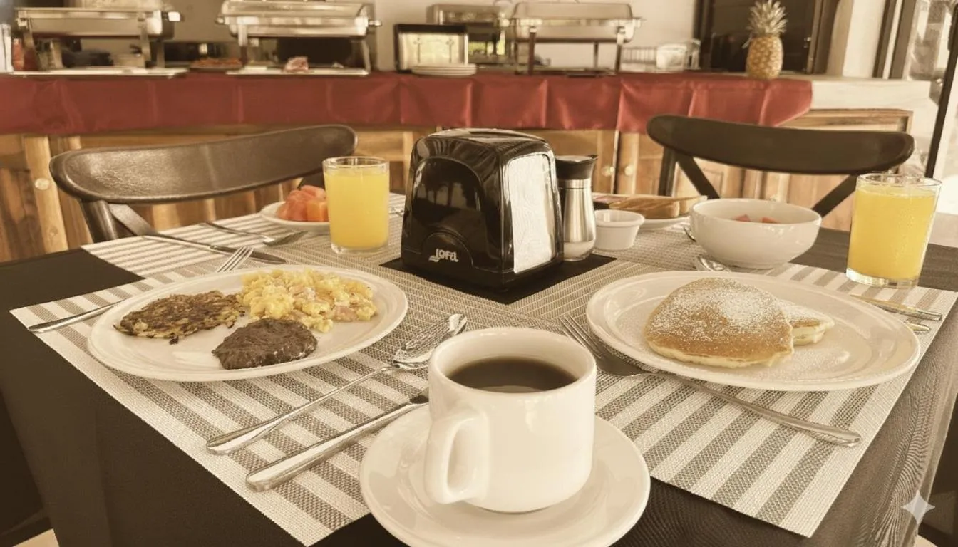 Breakfast in Villas Palmar Holbox