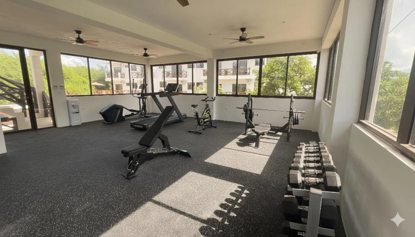 Fitness centre/facilities in Villas Palmar Holbox