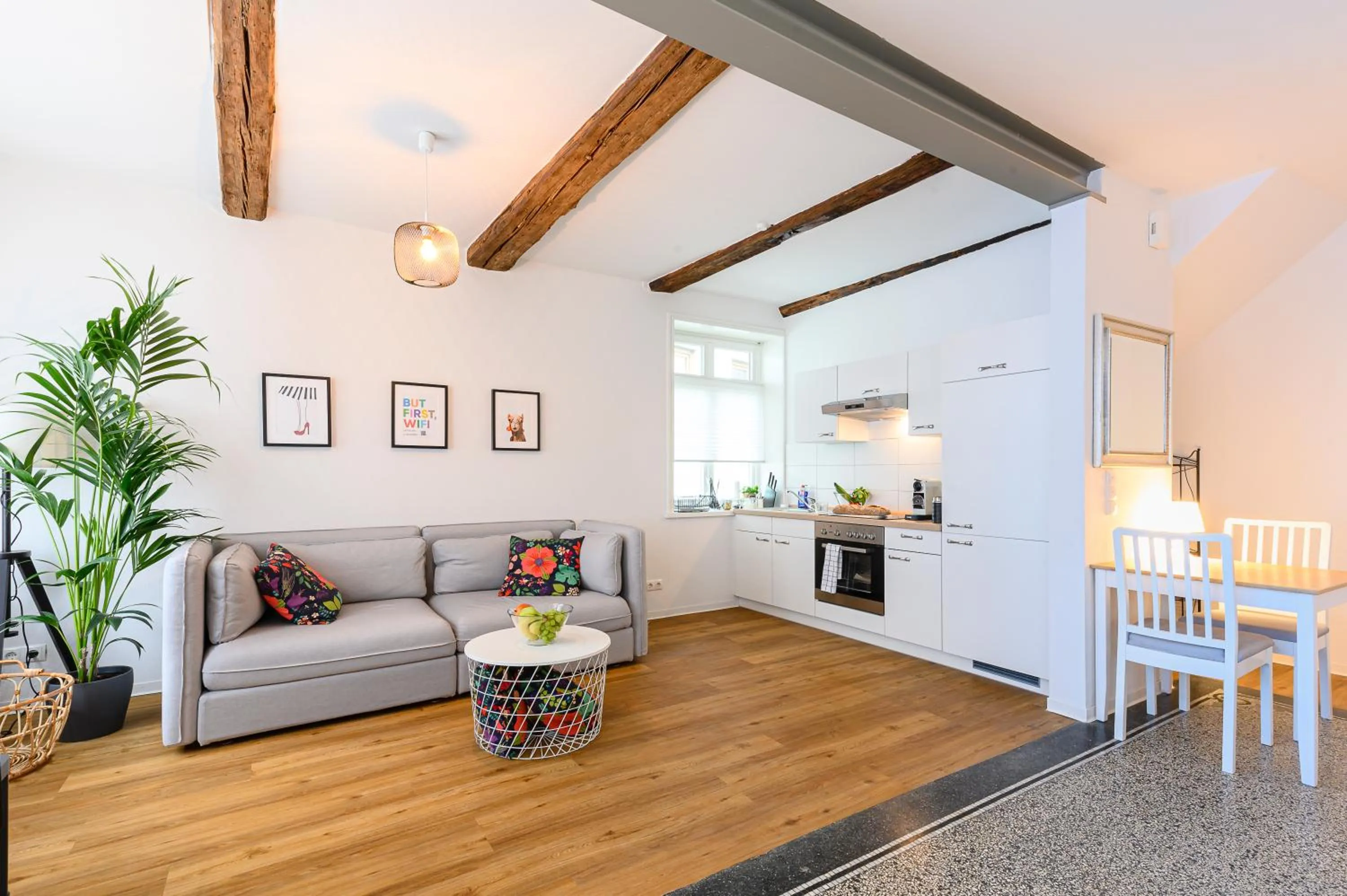 Kitchen or kitchenette in Altstadt Apartments Verden