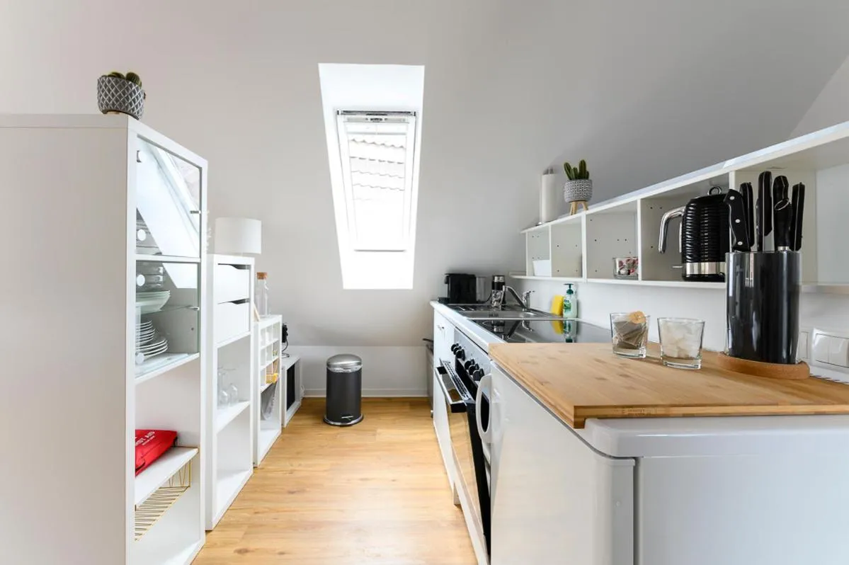 Kitchen or kitchenette in Altstadt Apartments Verden