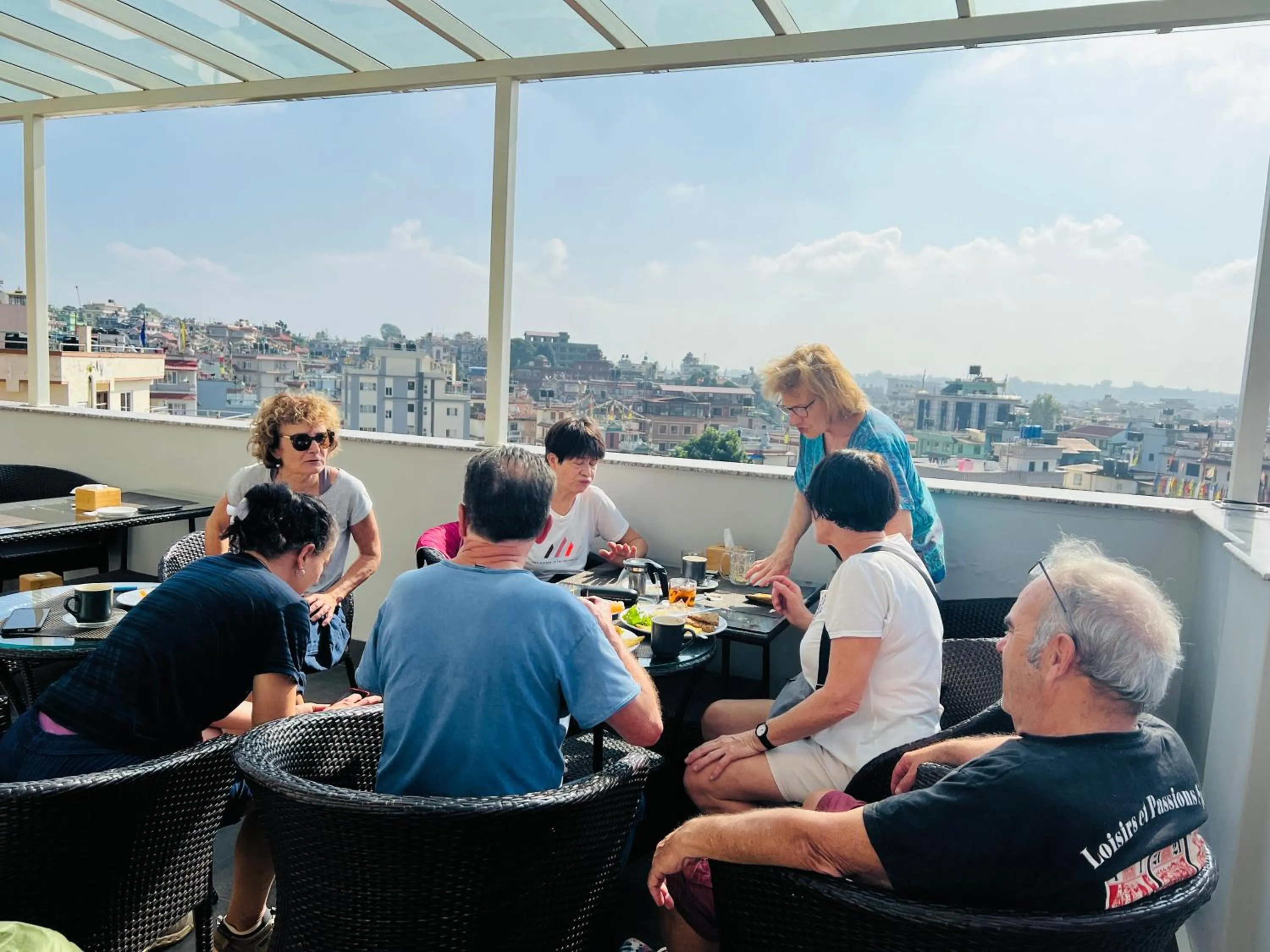 group of guests in Little Buddha Inn