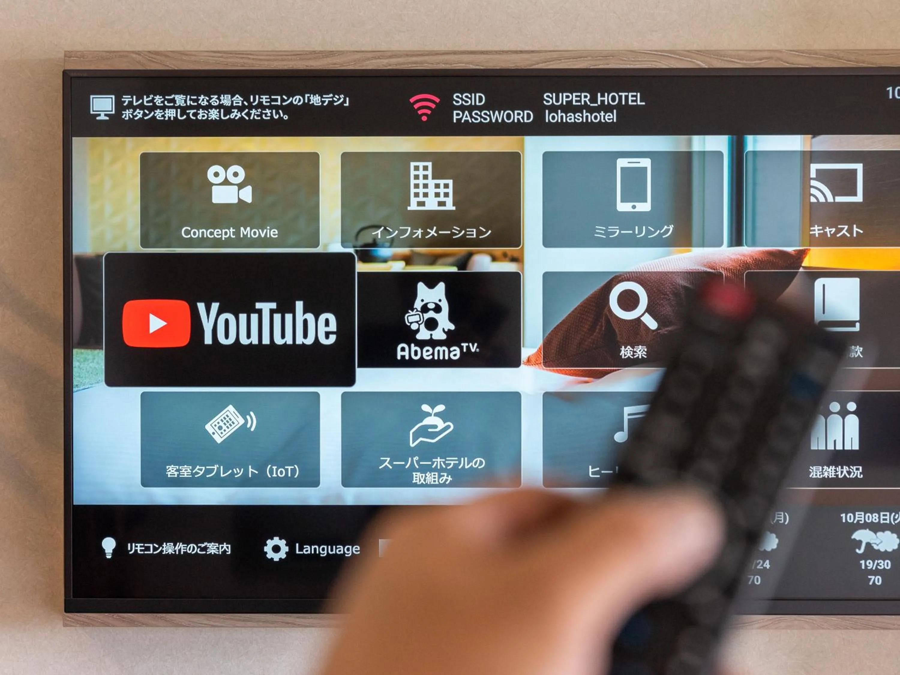 TV and multimedia in Super Hotel Premier Akihabara