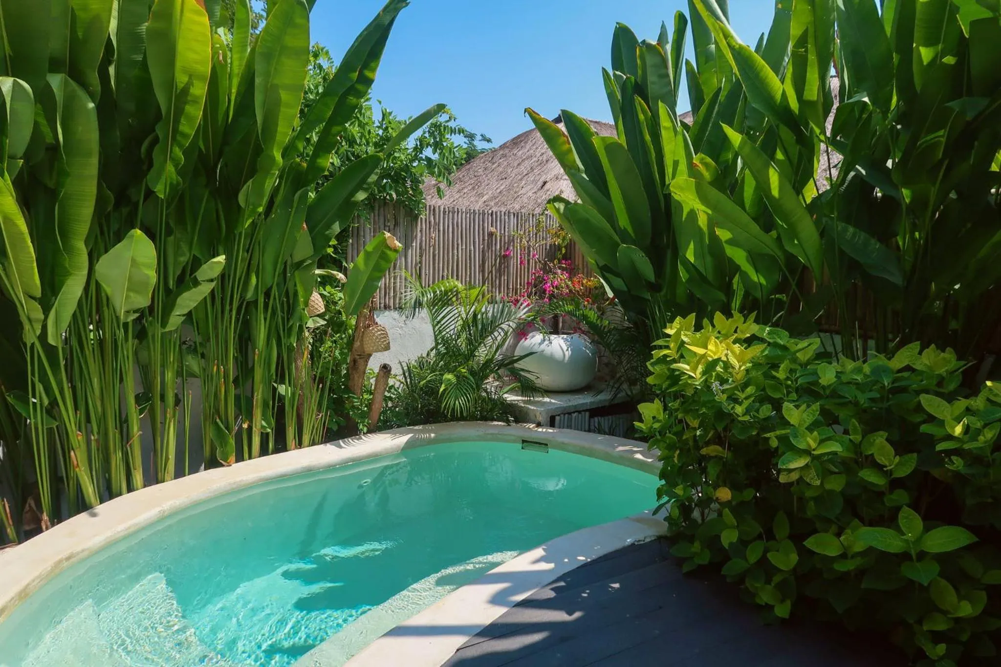 Swimming pool in The Shacks at Sandy Bay