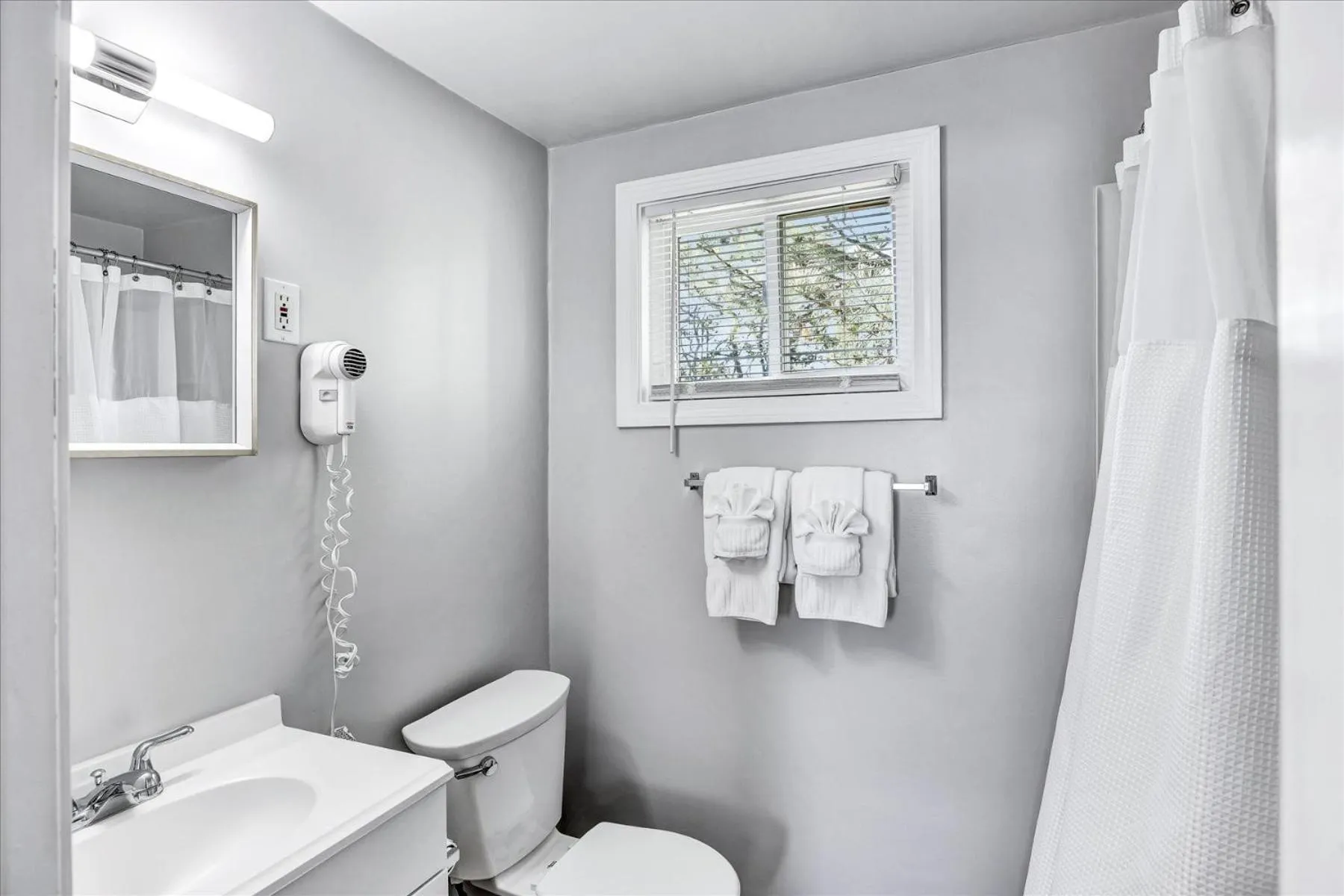 Bathroom in Ocean Breeze Motel