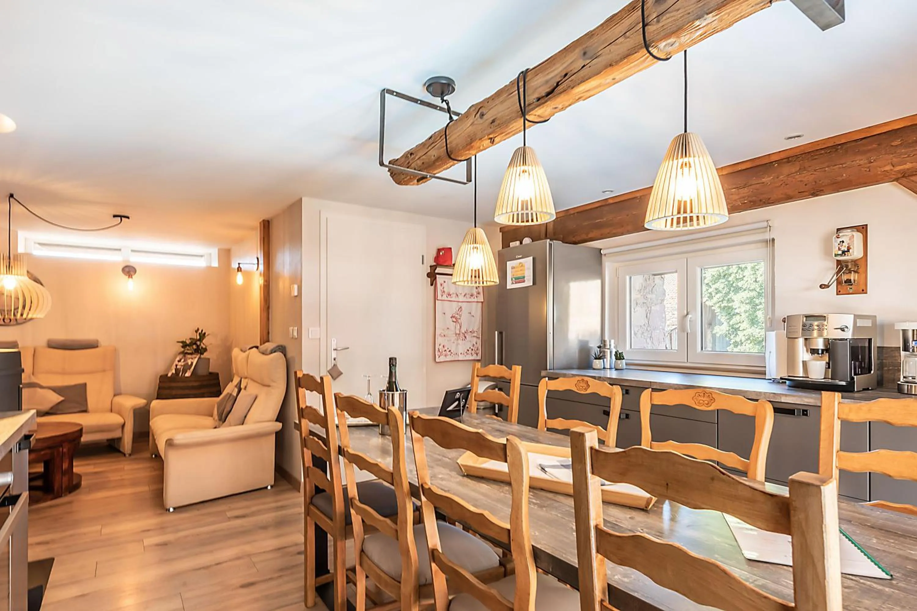 Dining area in Domaine La Grange Ungersheim - Gîte La Grange 5 étoiles