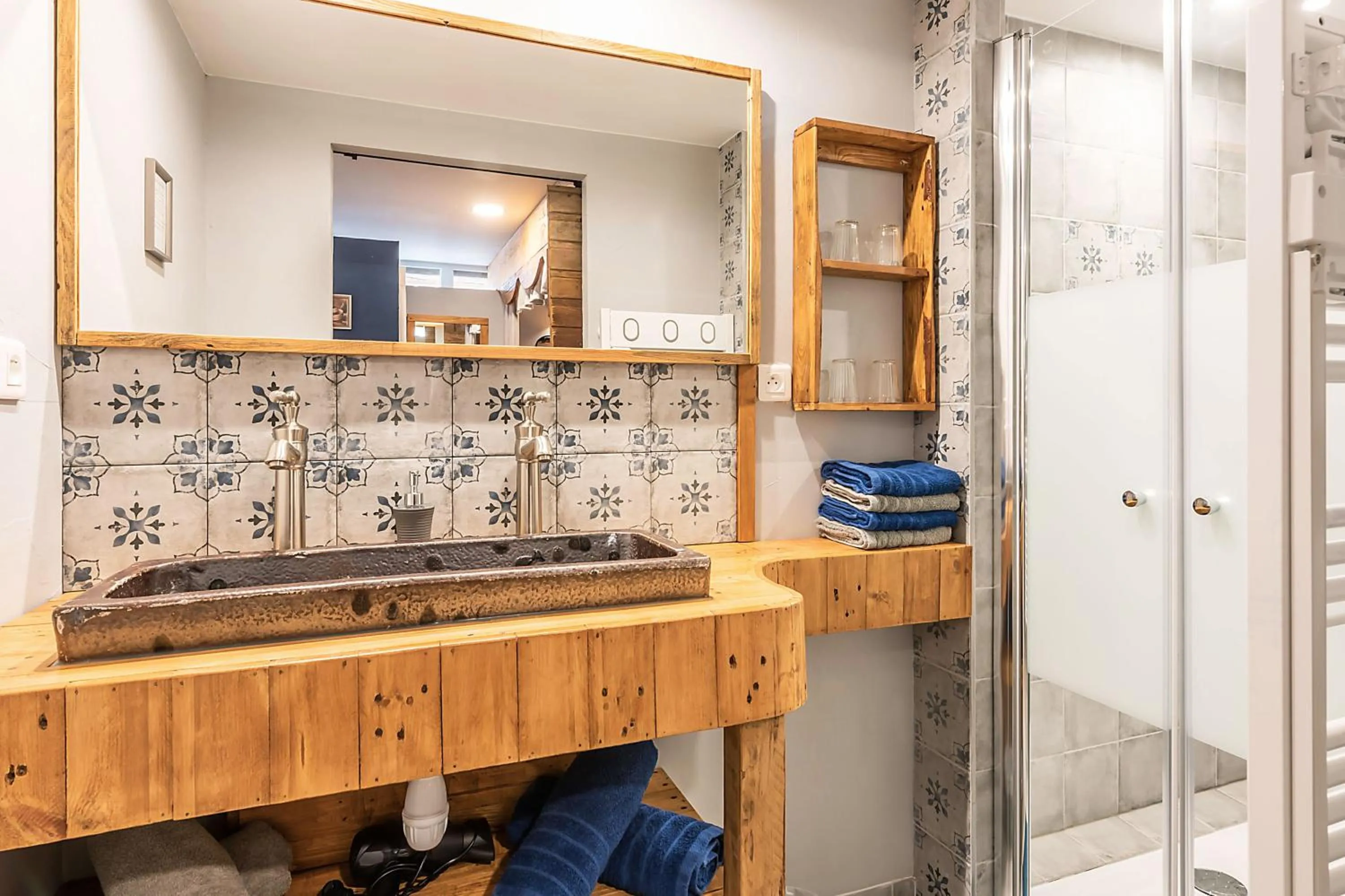 Bathroom in Domaine La Grange Ungersheim - Gîte La Grange 5 étoiles