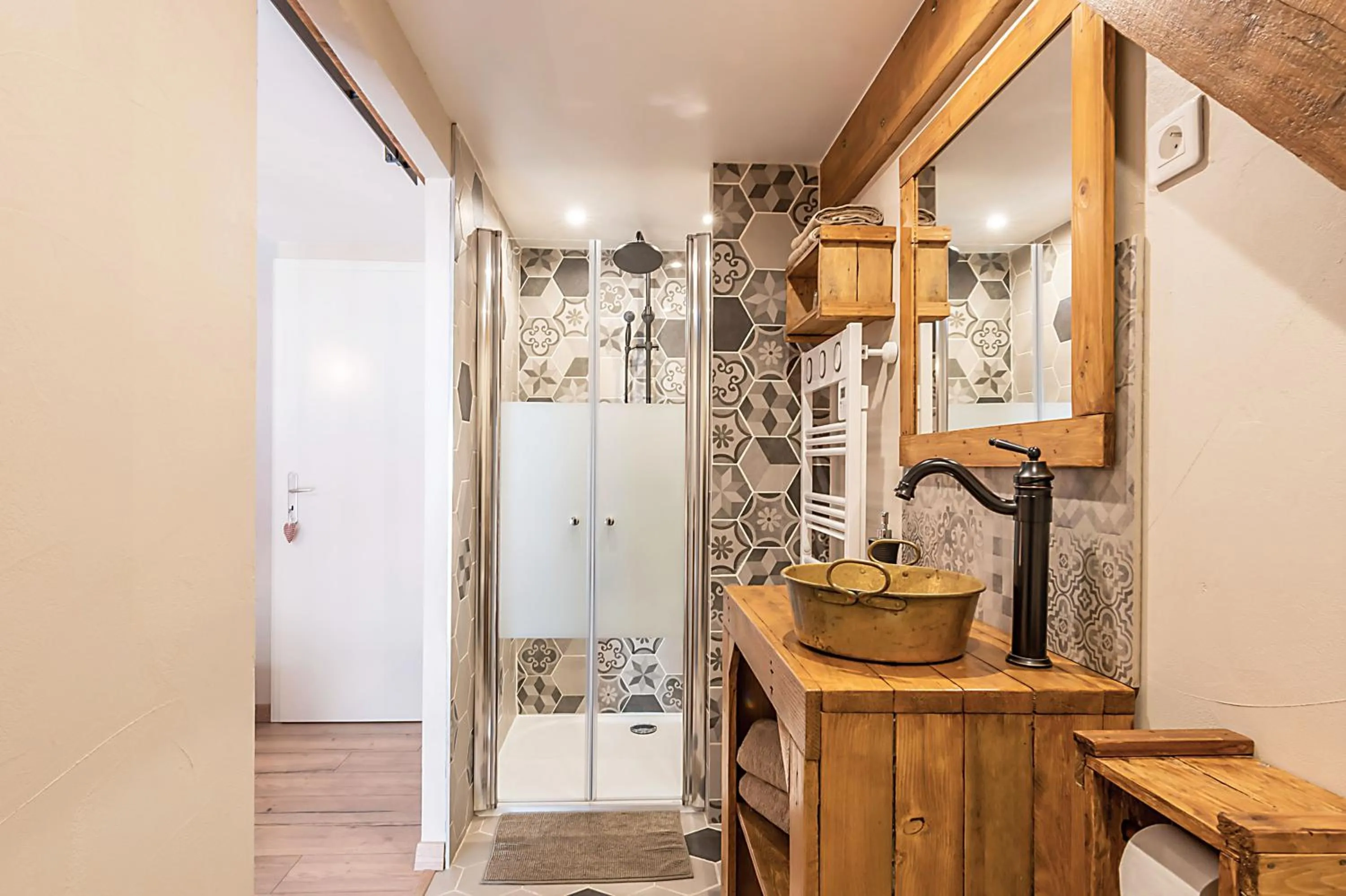 Bathroom in Domaine La Grange Ungersheim - Gîte La Grange 5 étoiles