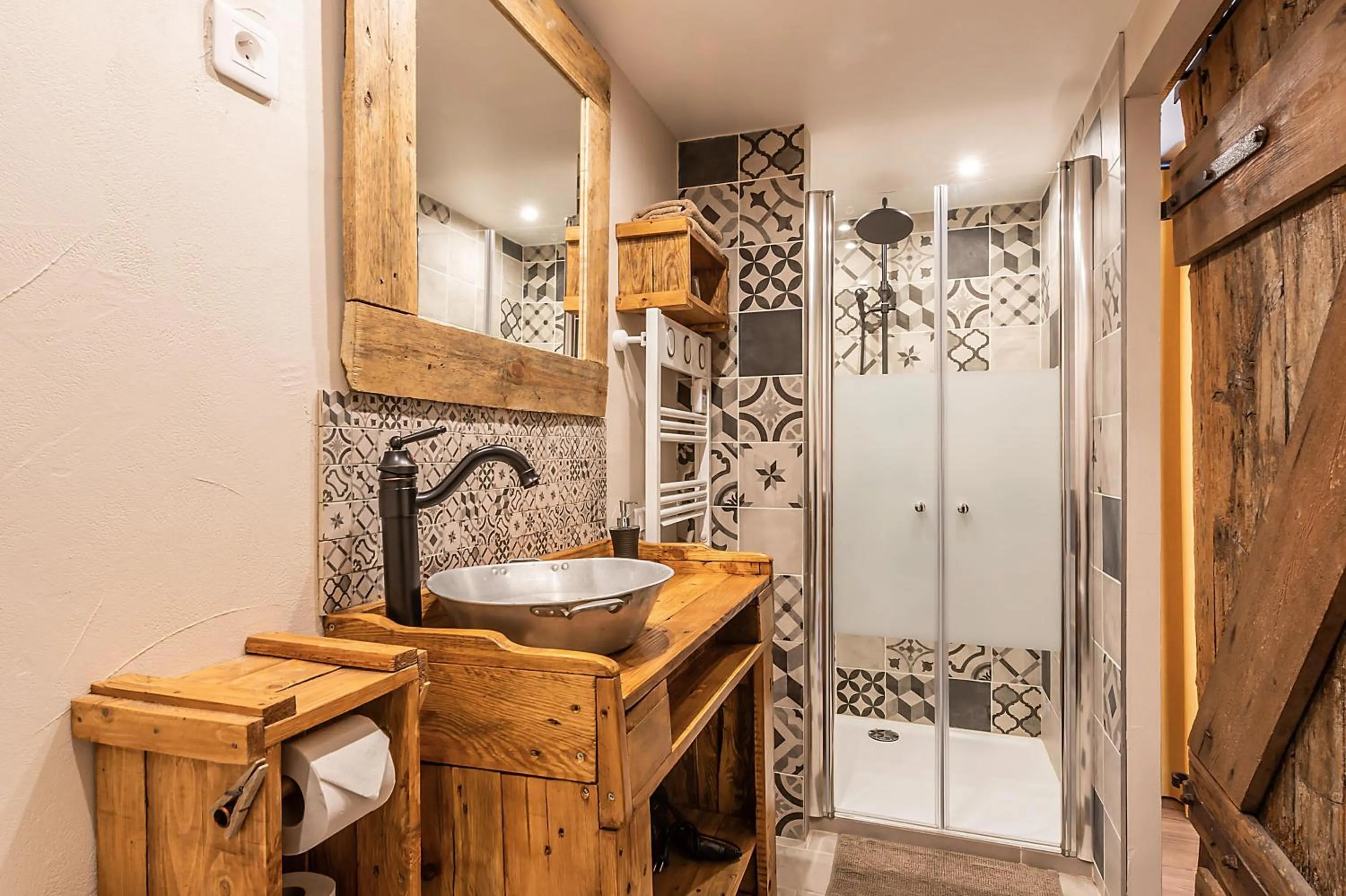 Bathroom in Domaine La Grange Ungersheim - Gîte La Grange 5 étoiles