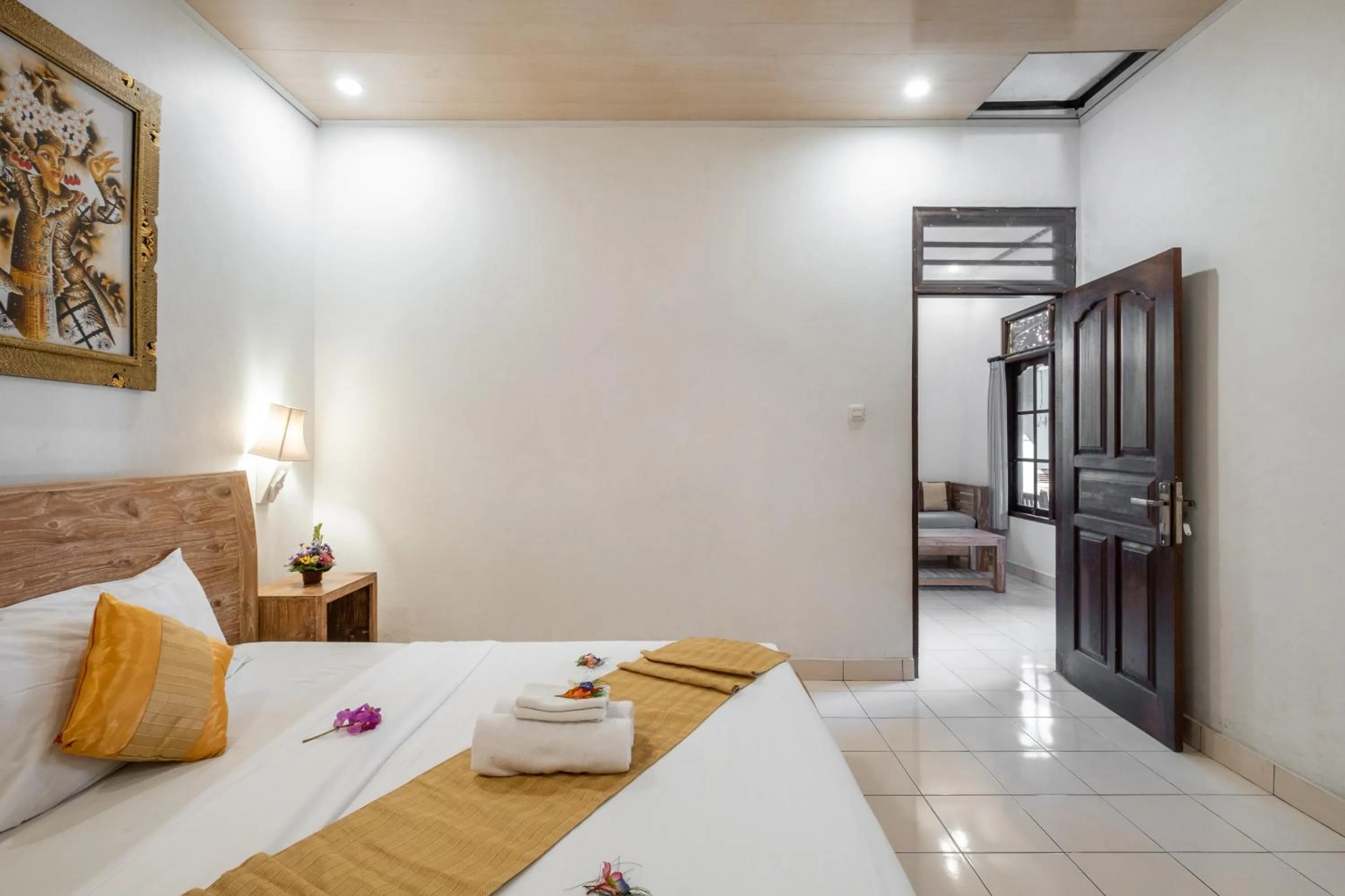 Bed in Rahayu Guest House Ubud