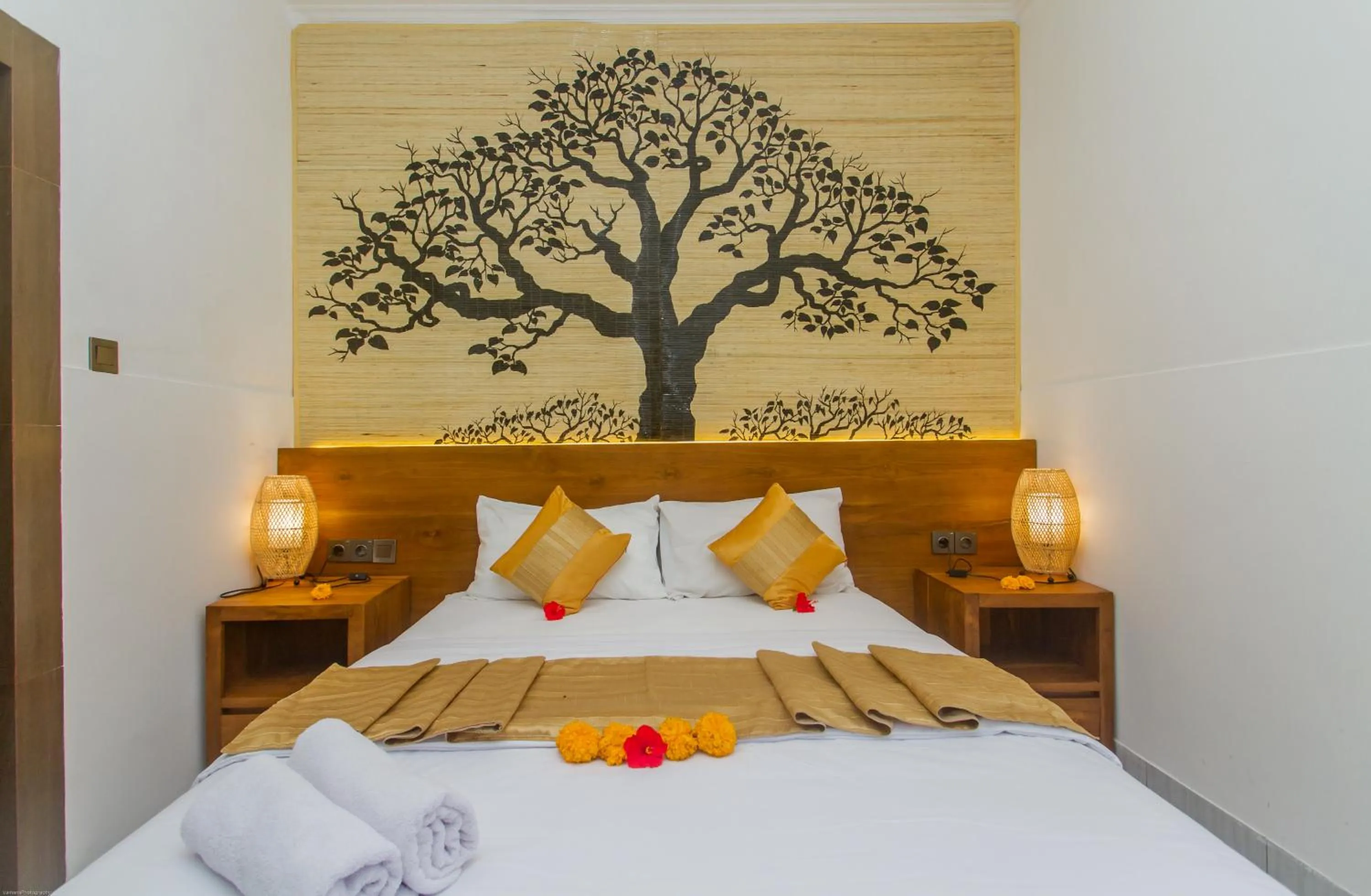 Bed in Rahayu Guest House Ubud