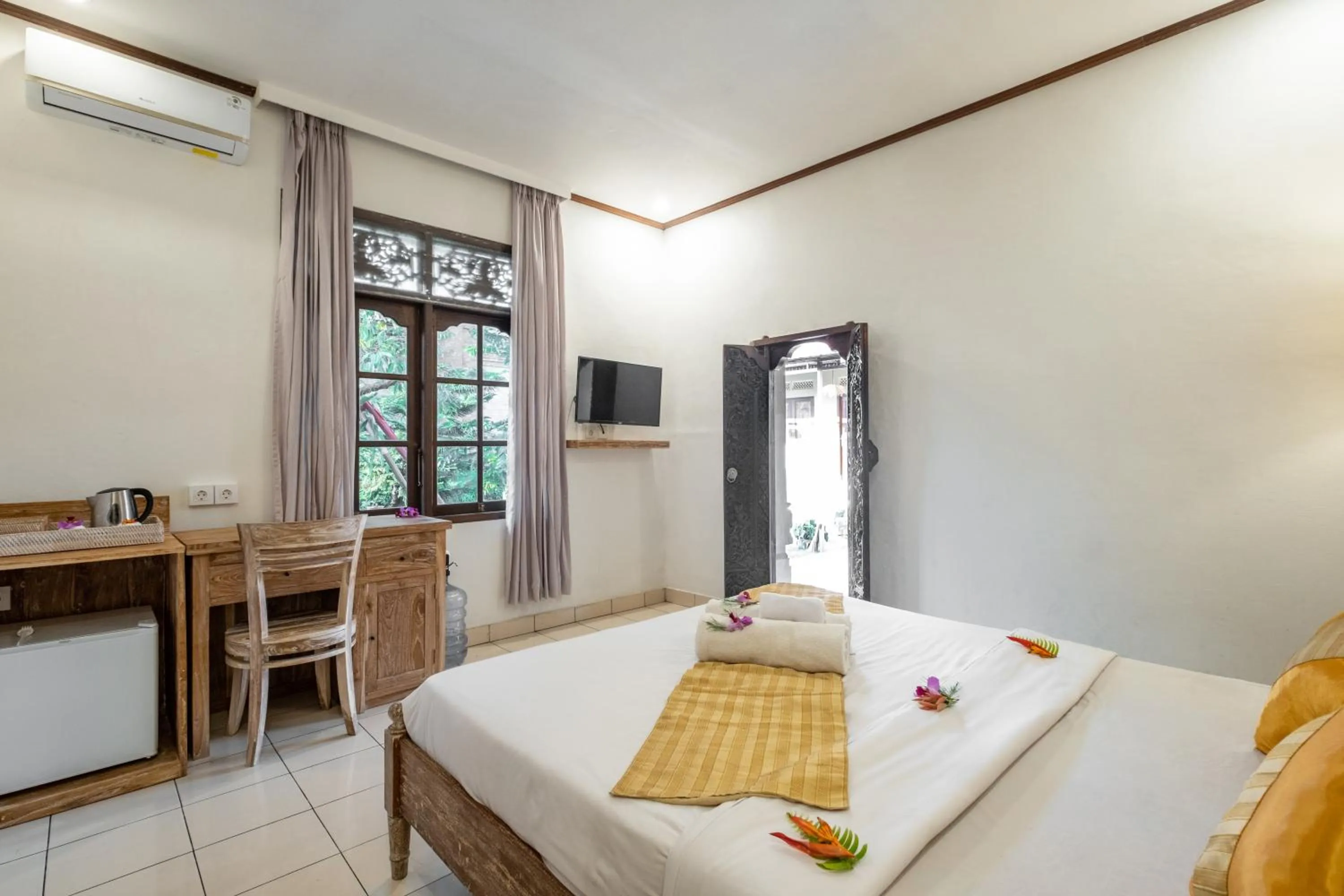 Bed in Rahayu Guest House Ubud