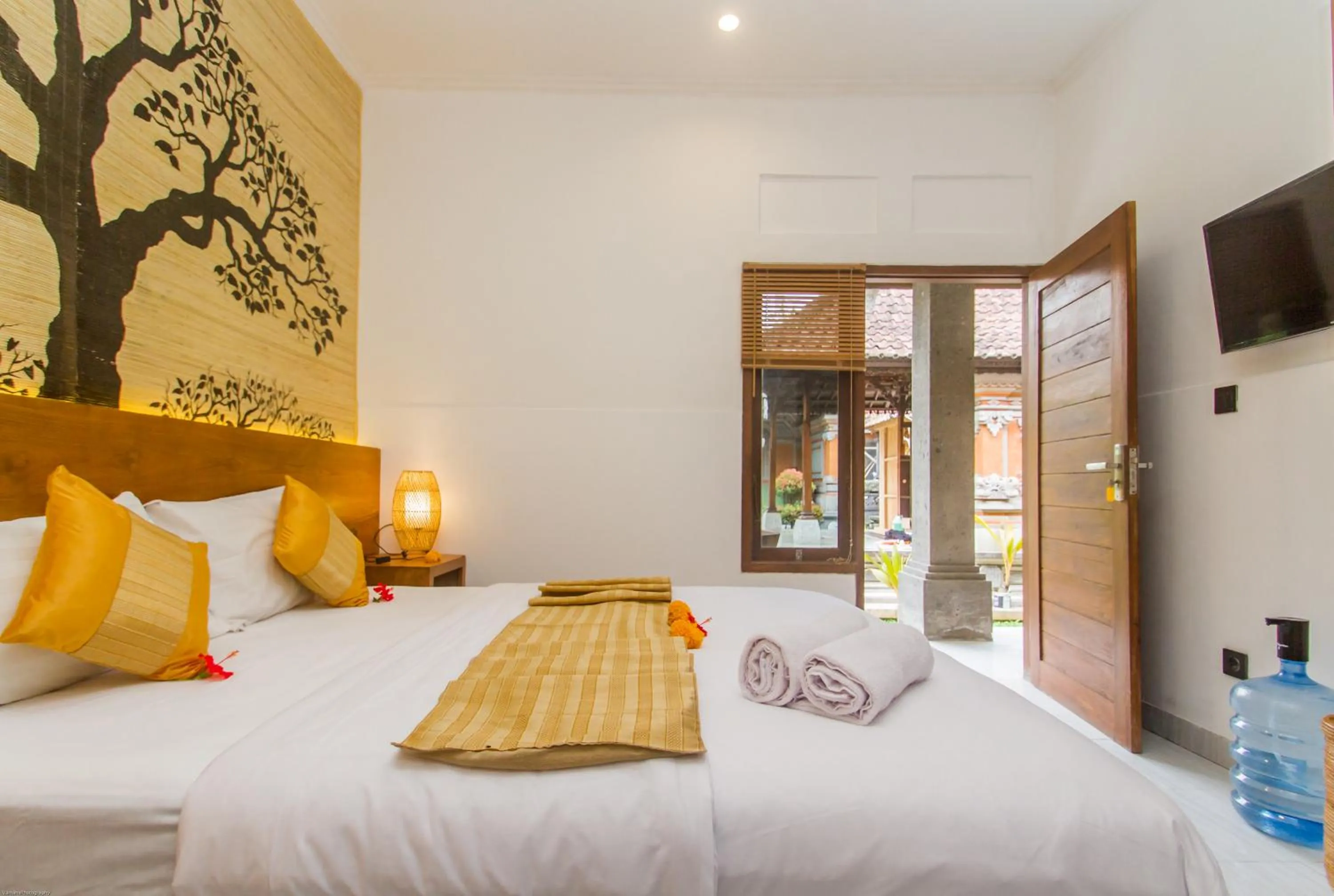 Bed in Rahayu Guest House Ubud