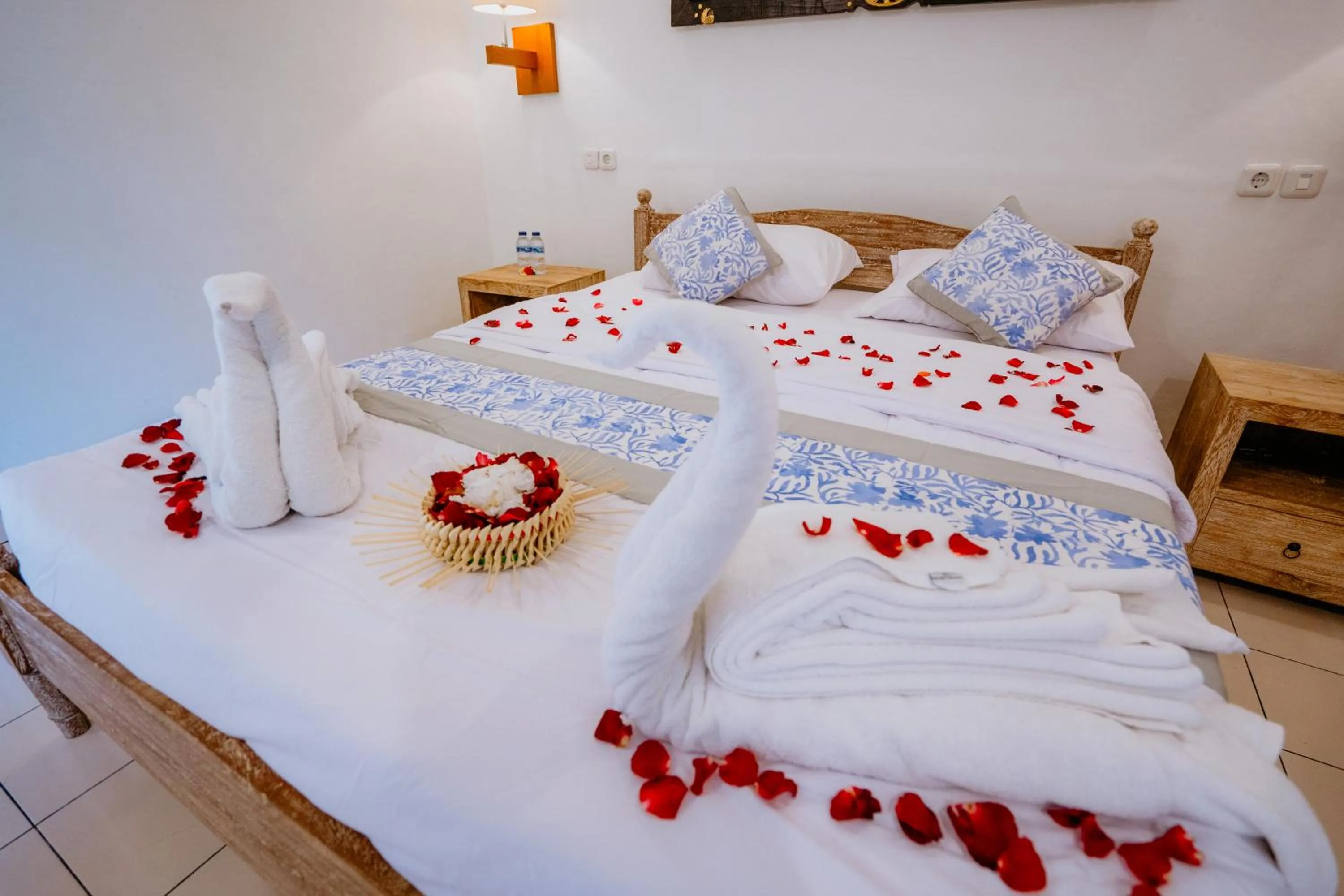 Bed in Rahayu Guest House Ubud