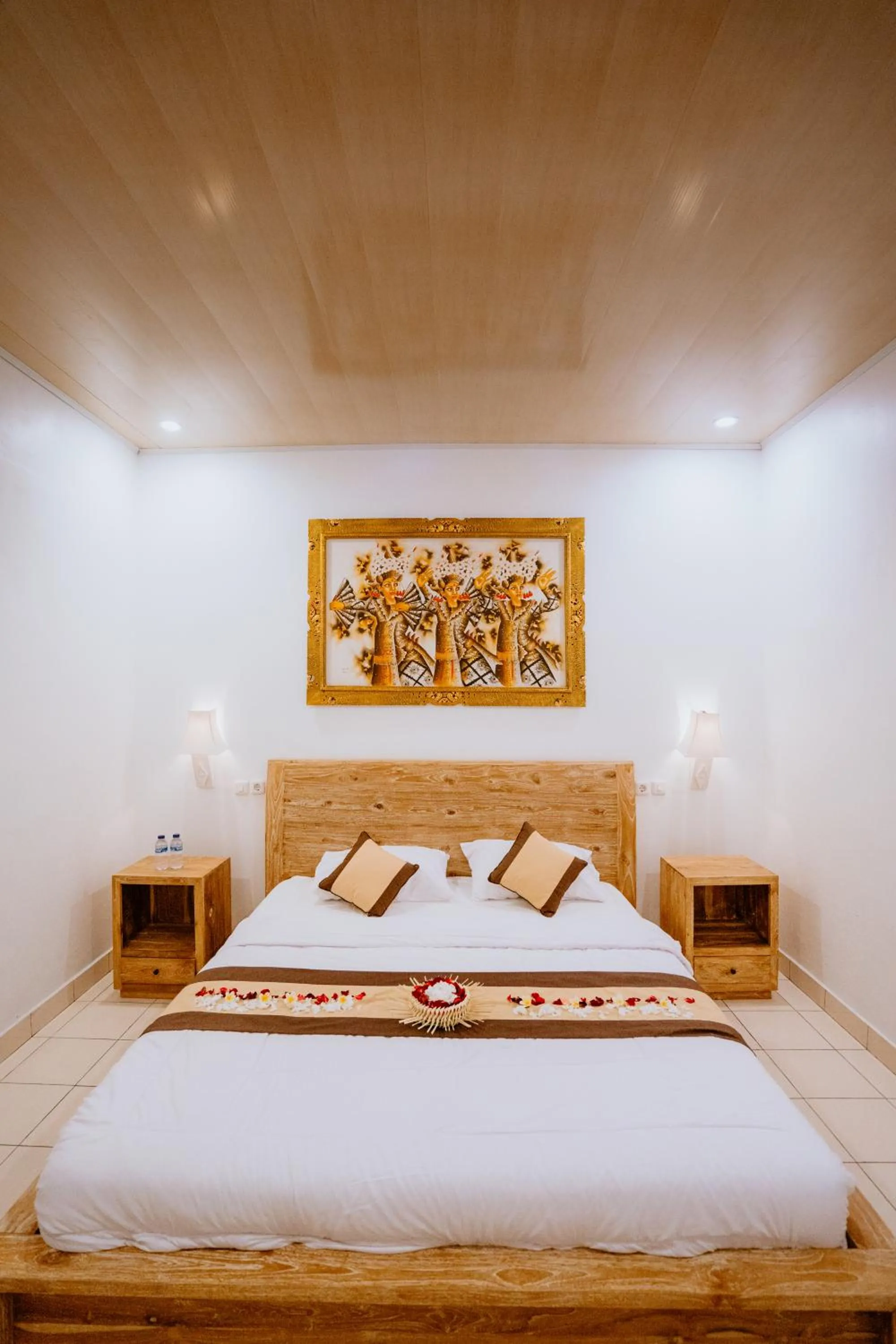 Bed in Rahayu Guest House Ubud