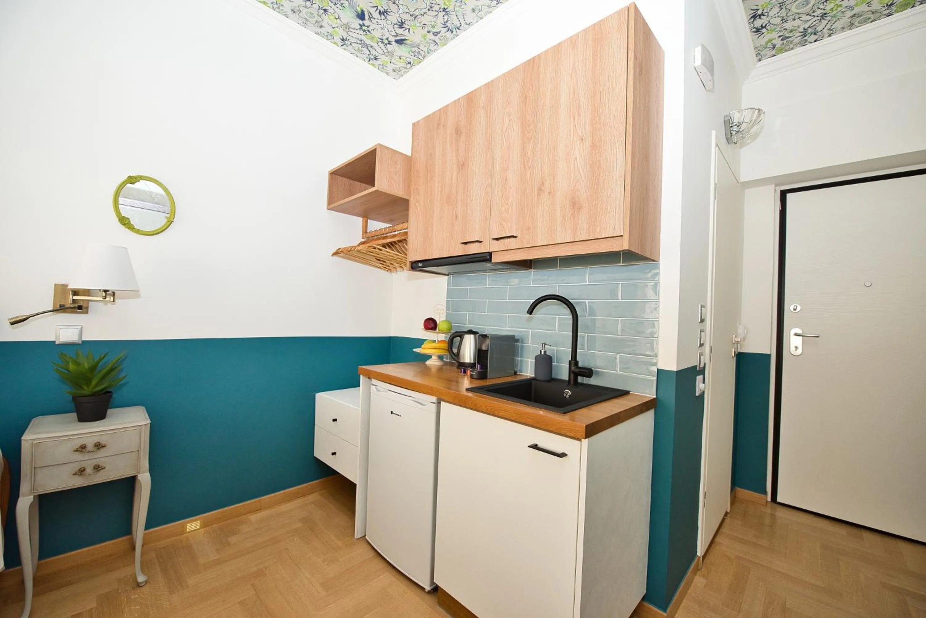 Kitchen or kitchenette in Rastoni Athens Suites near Acropolis at Tsatsou street