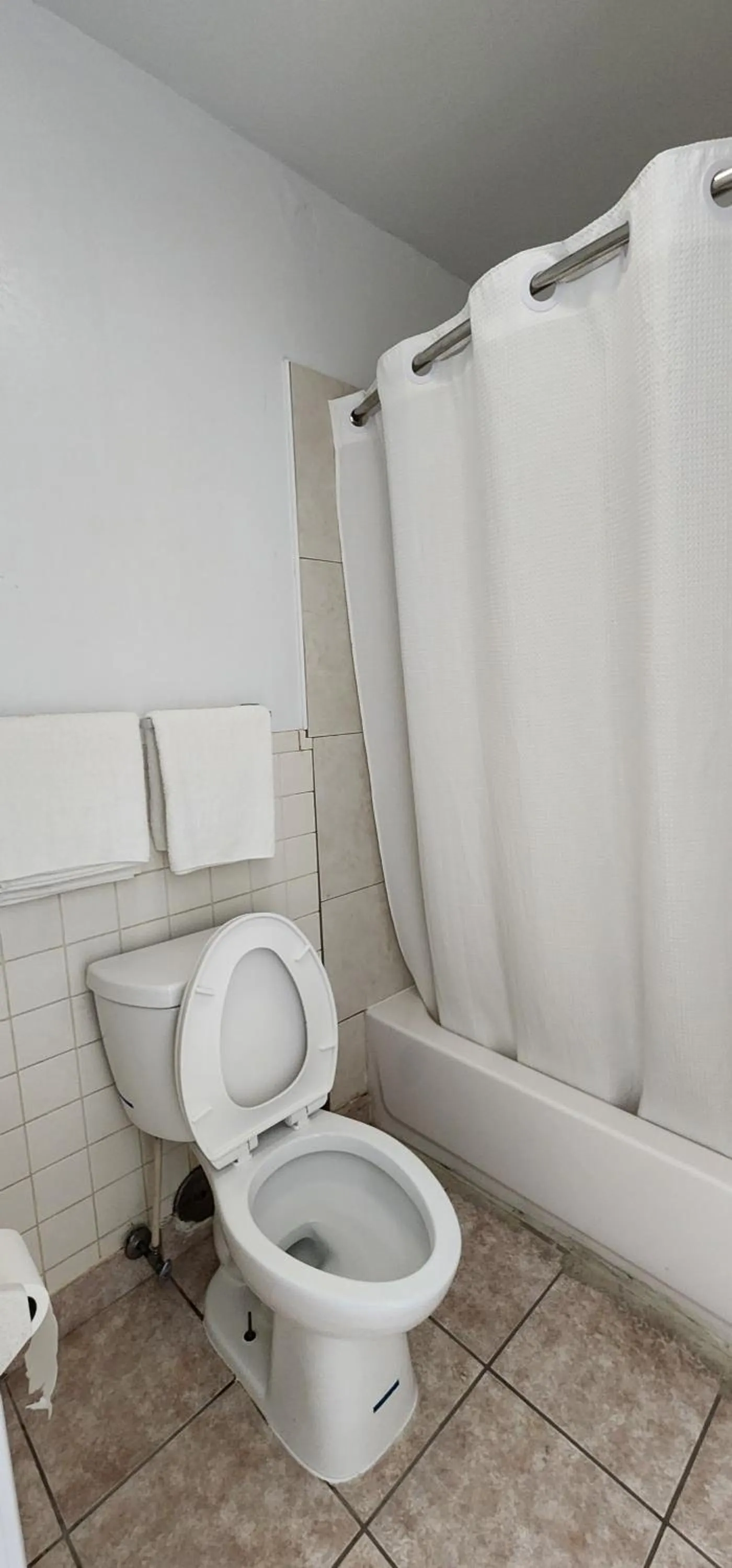 Bathroom in Turnpike Motel Richmond VA by Hotel O US 60