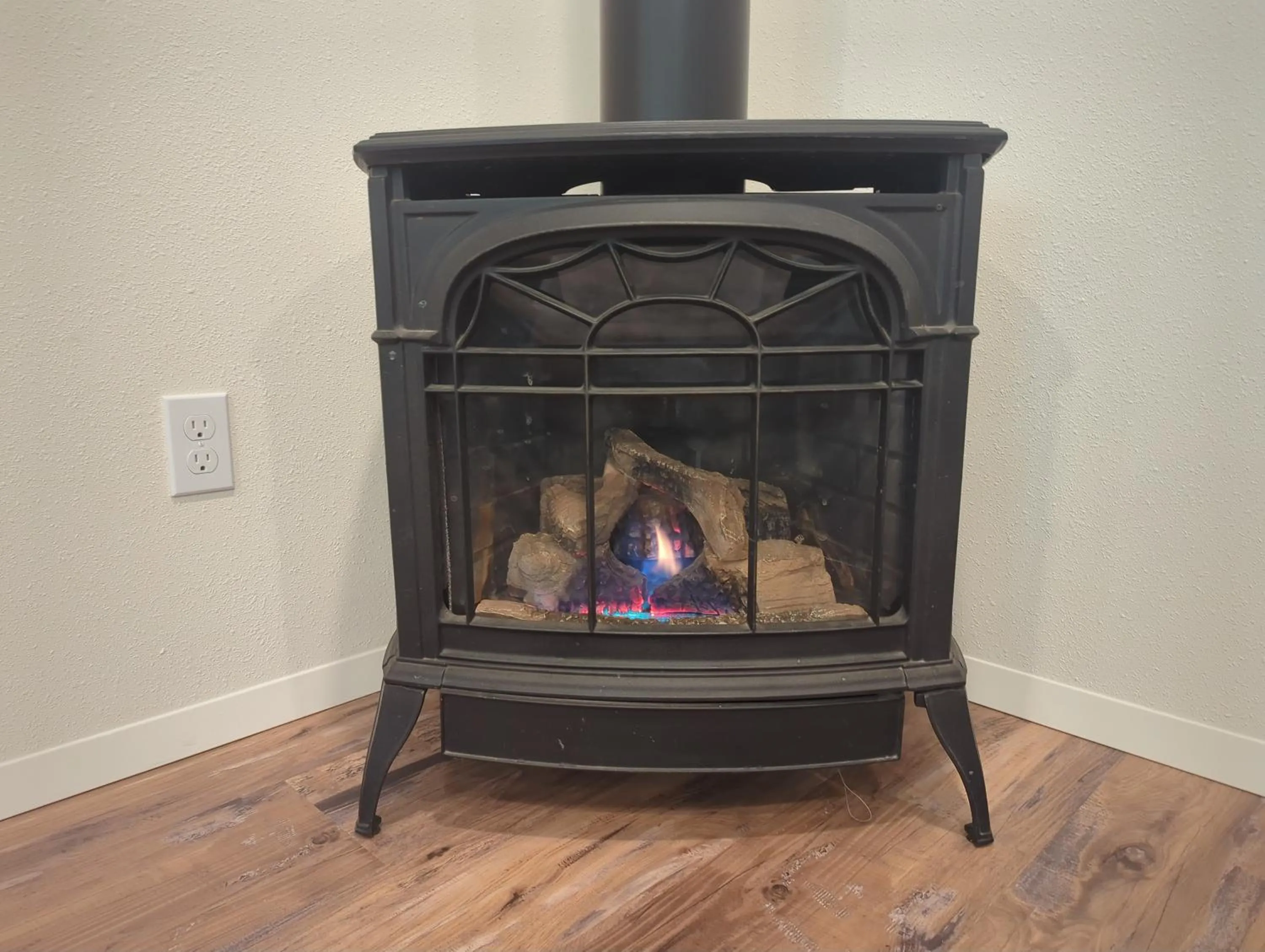 fireplace in Eagle Cap Chalets