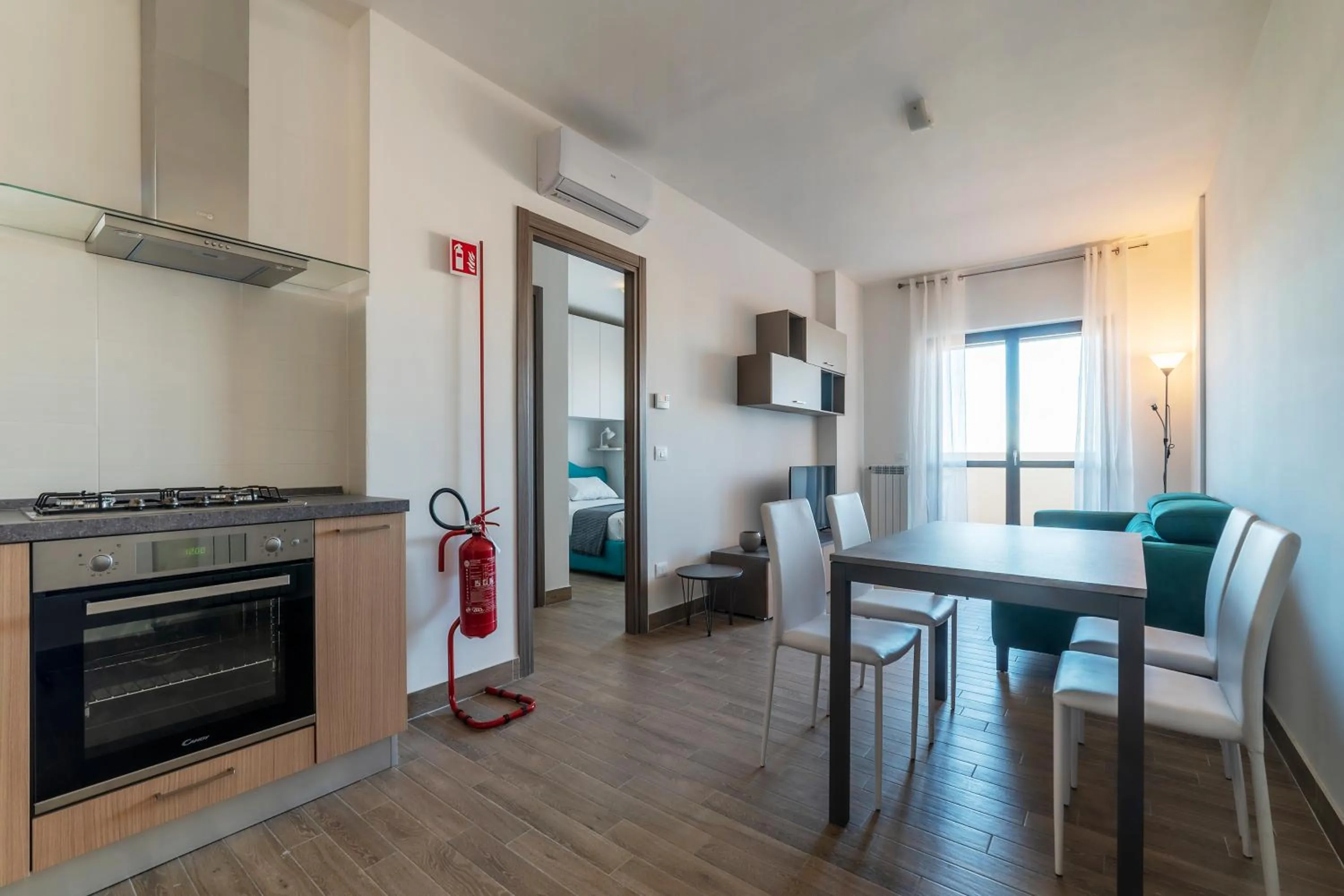 Kitchen or kitchenette in GuestHost - Fonte Laurentina Apartments