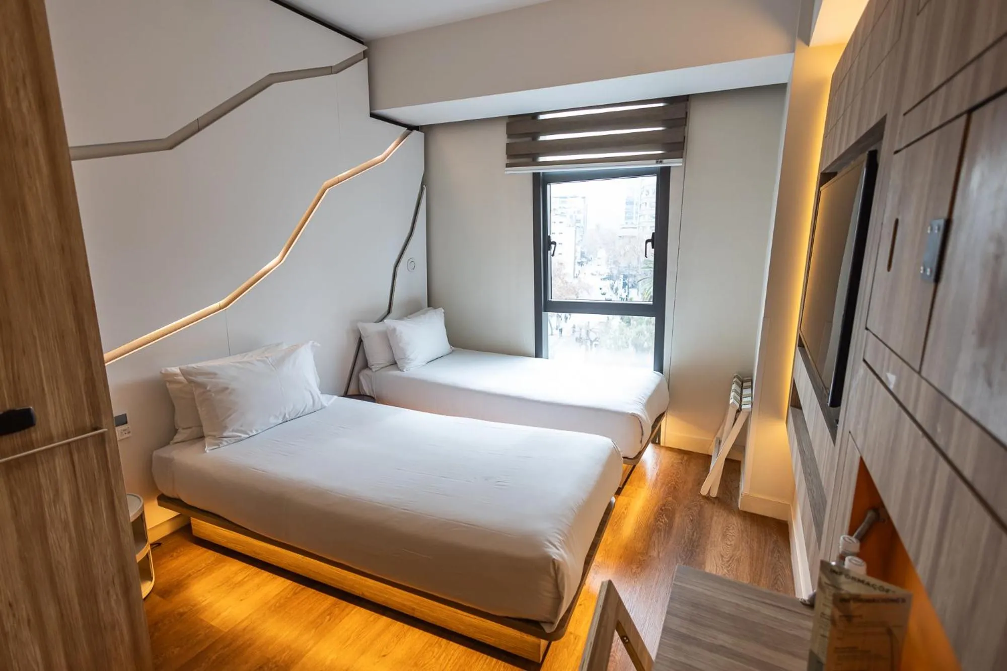 Bed in Hotel Nodo - El hotel que respira