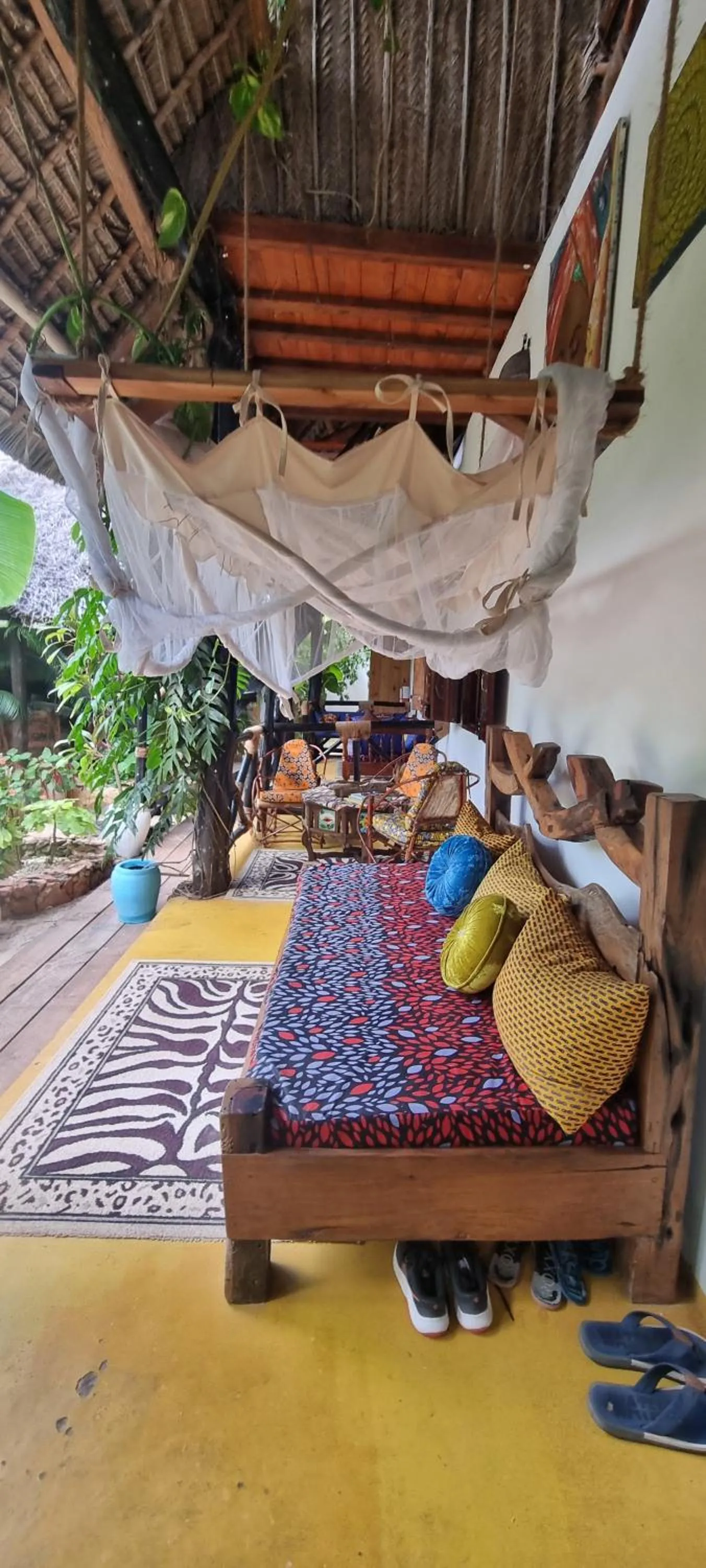 Patio, Bed in Salama & Mbuyuni Bungalows