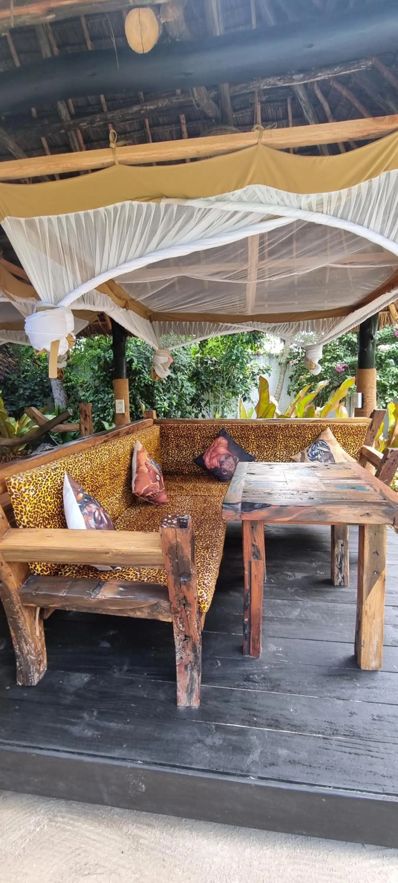 Seating area in Salama & Mbuyuni Bungalows