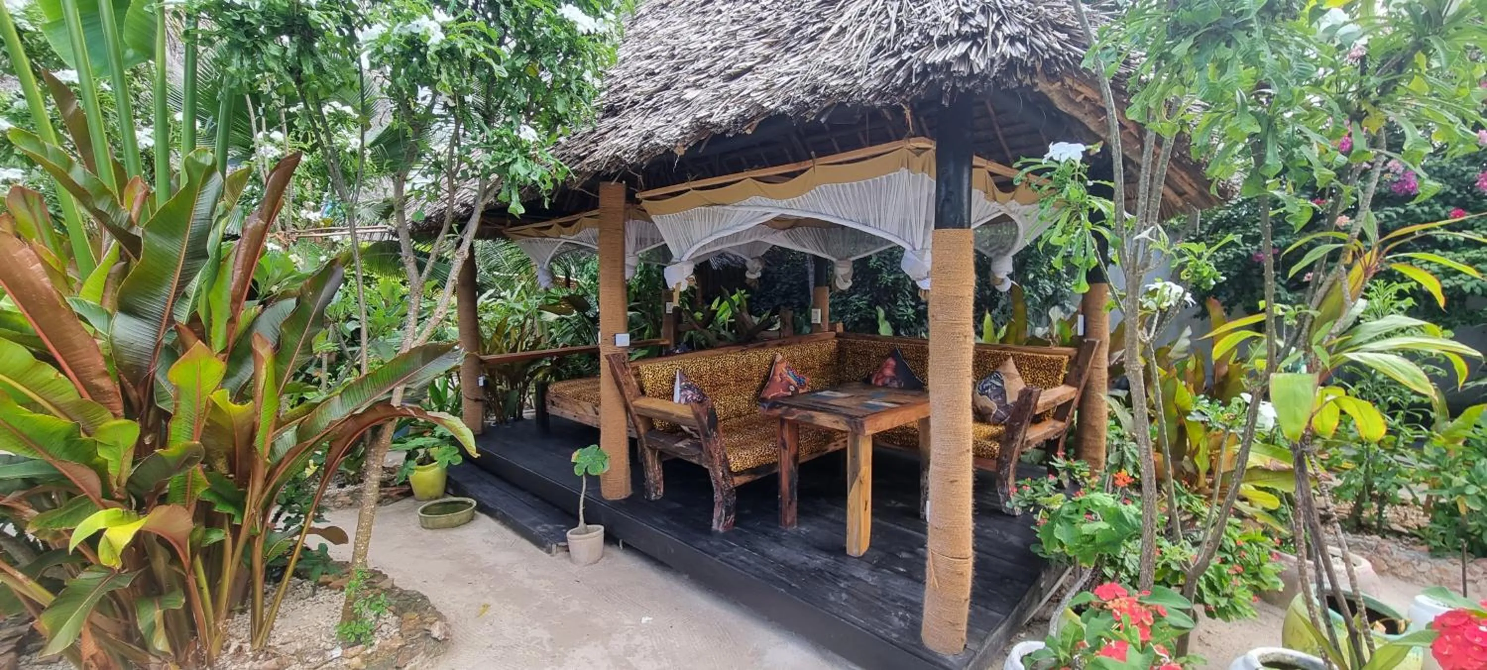 Seating area in Salama & Mbuyuni Bungalows