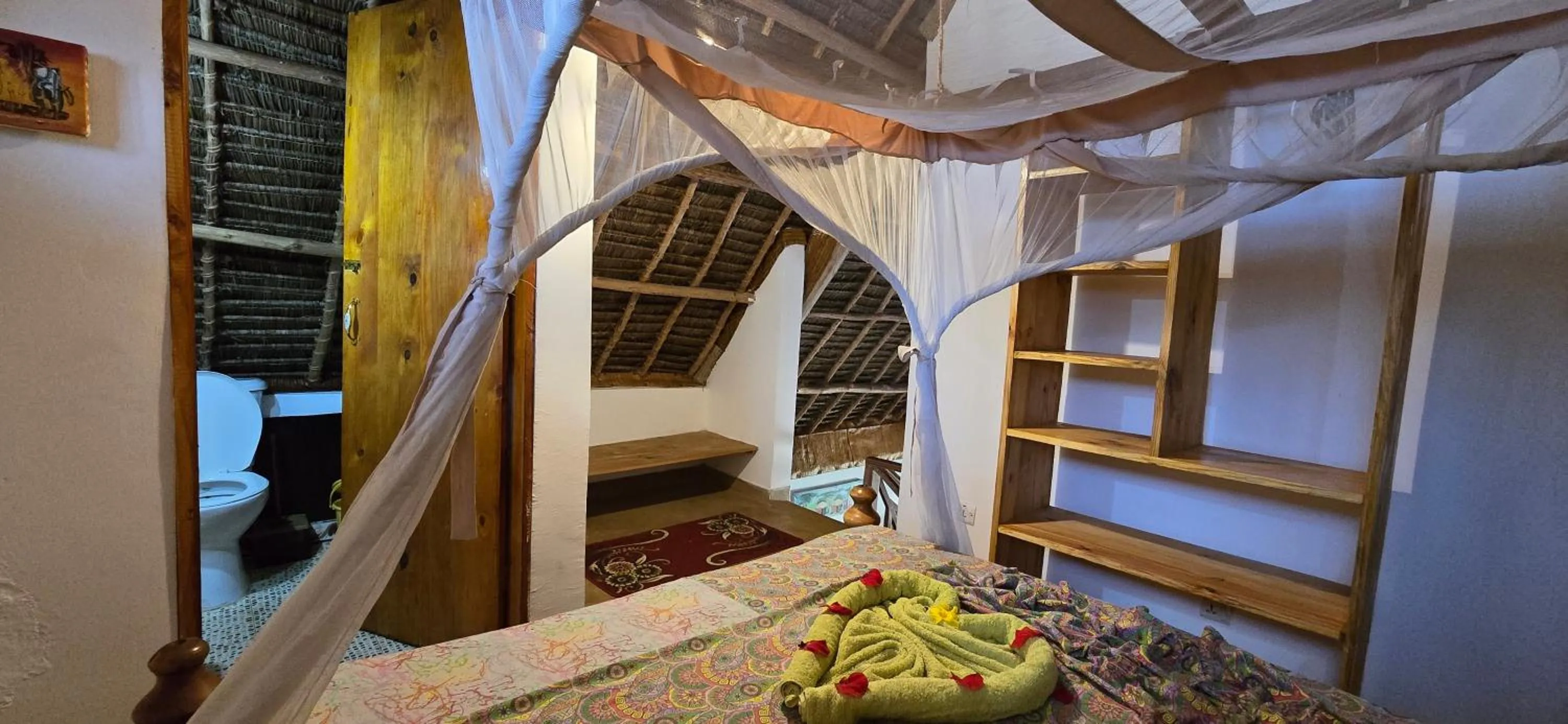 Toilet, Bed in Salama & Mbuyuni Bungalows