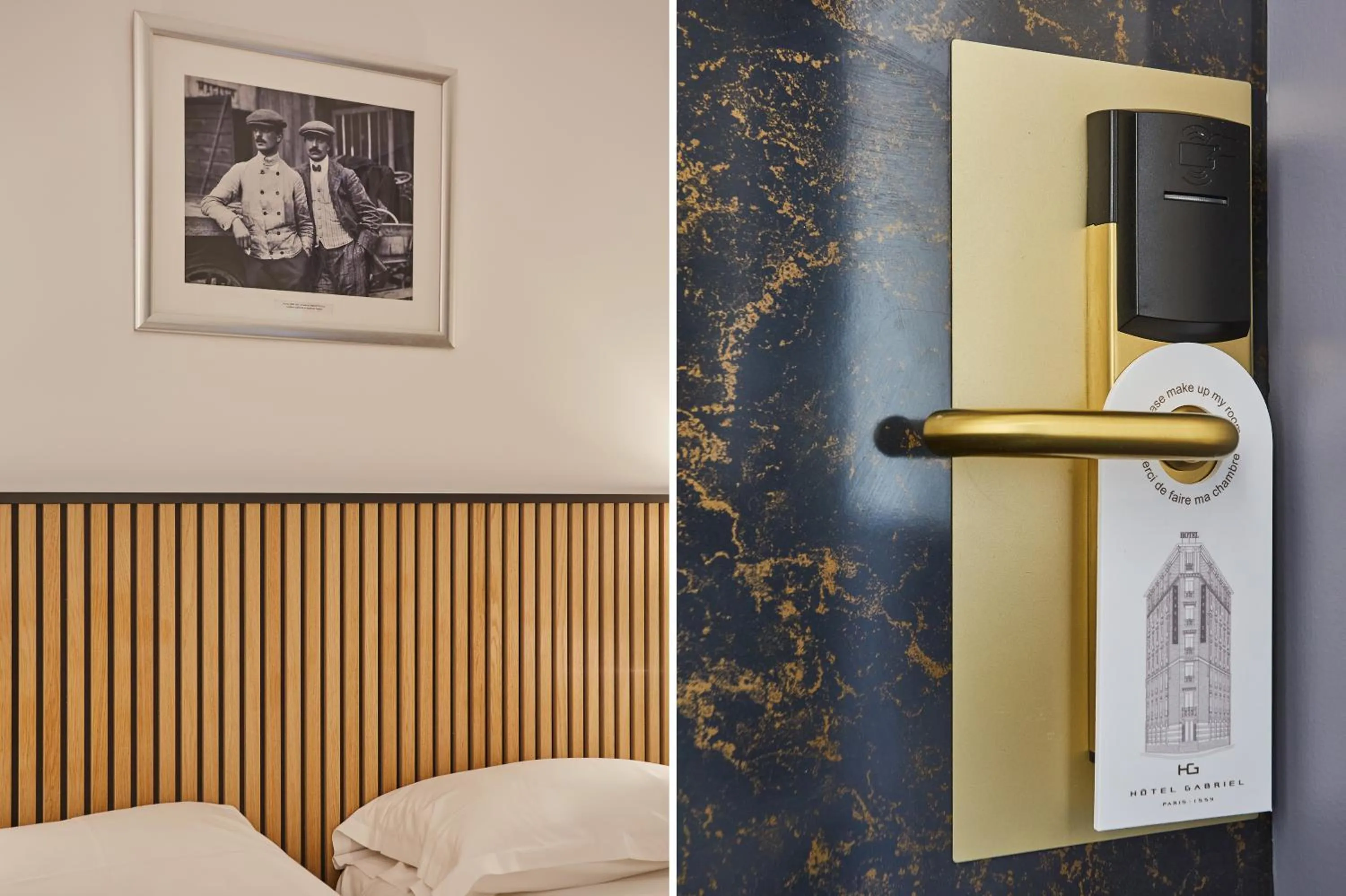 Bed in Hotel Gabriel Issy Paris