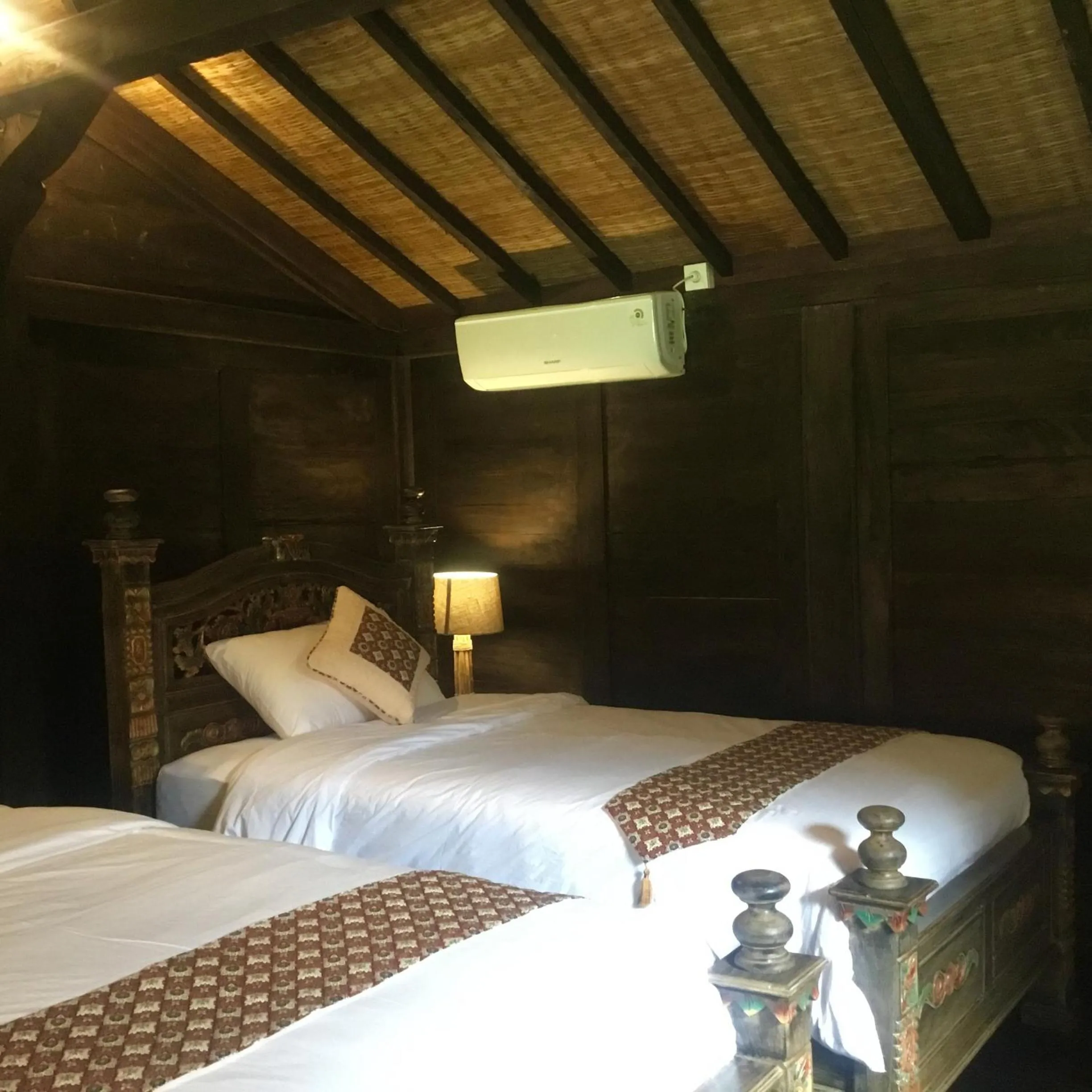 Bed in Alas Arum Ecolodge