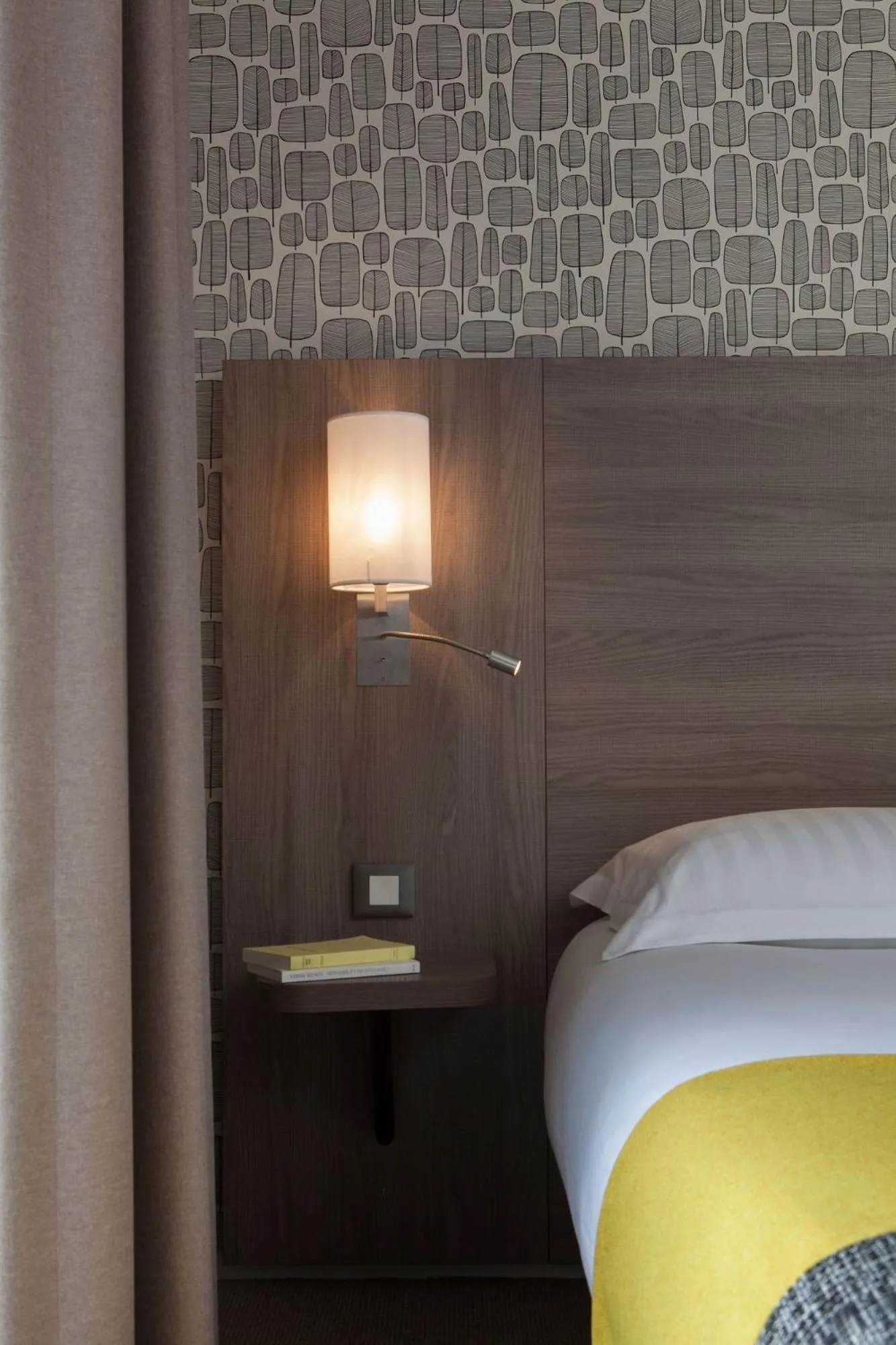 Decorative detail, Bed in Logis Hôtel Beauséjour Colmar