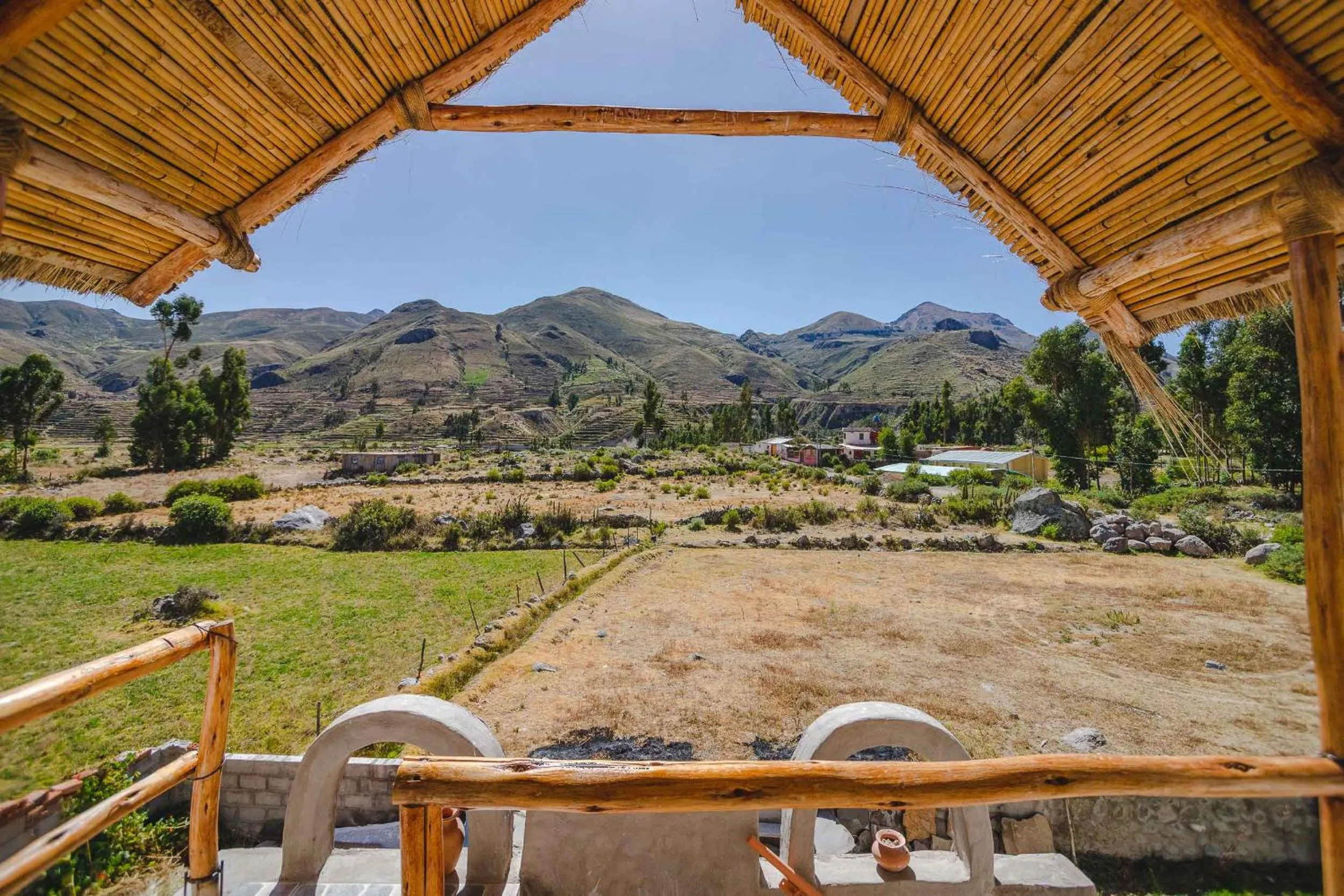 Garden view in Le Foyer Colca