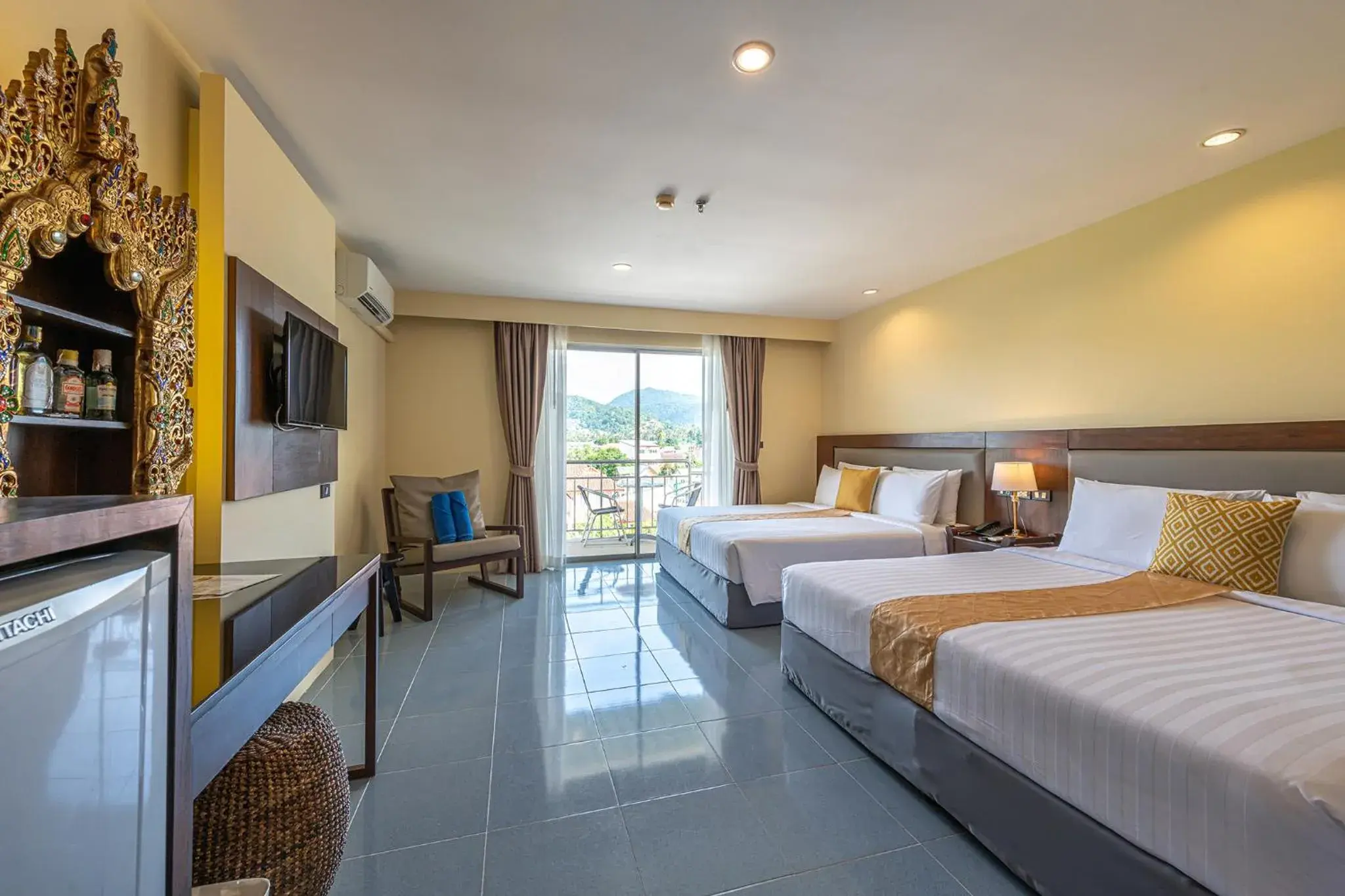 Deluxe Double or Twin Room with Mountain View in Blue Beach Grand Resort And Spa Deluxe Double or Twin Room with Mountain View in Blue Beach Grand Resort And Spa