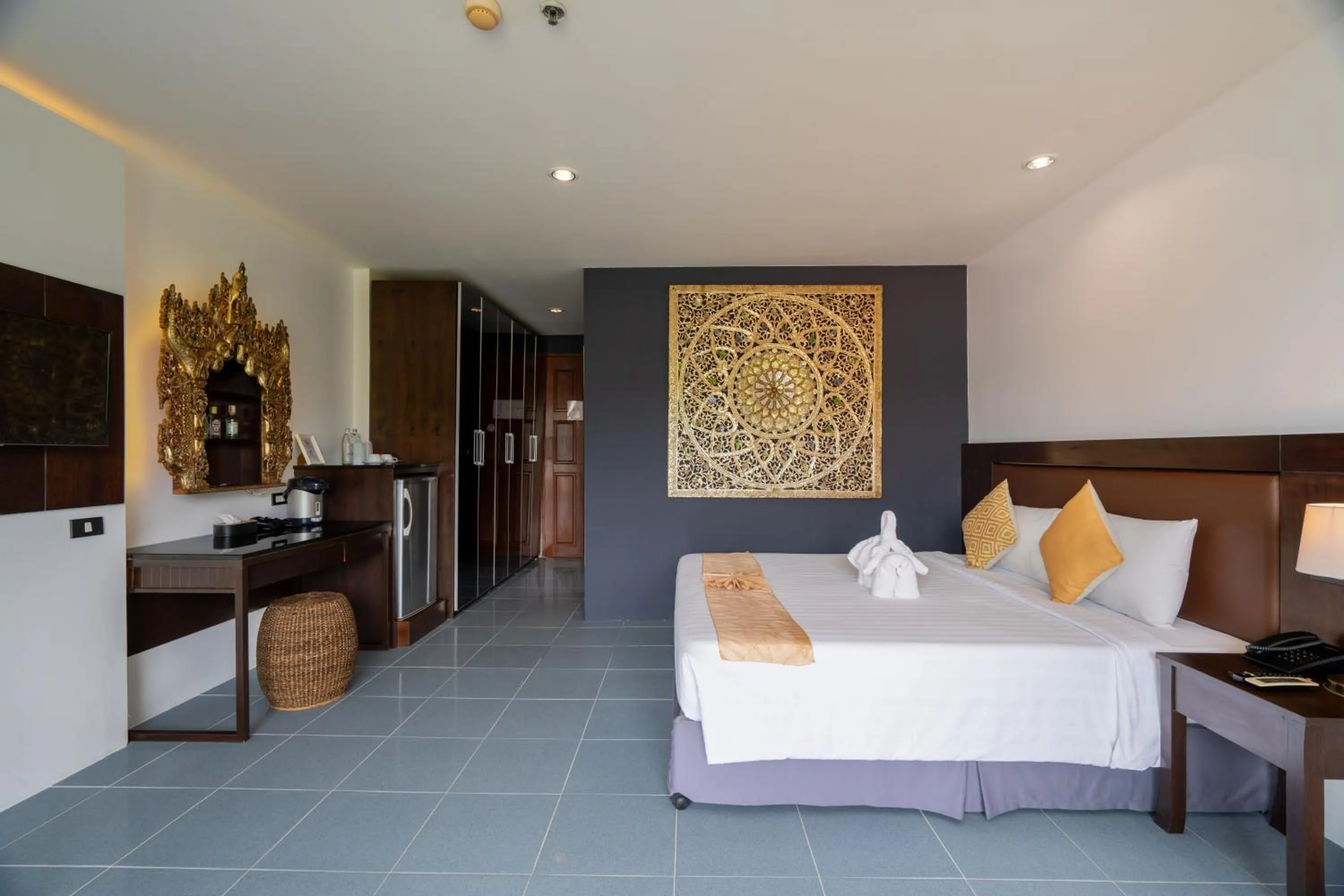 Bed in Blue Beach Grand Resort And Spa