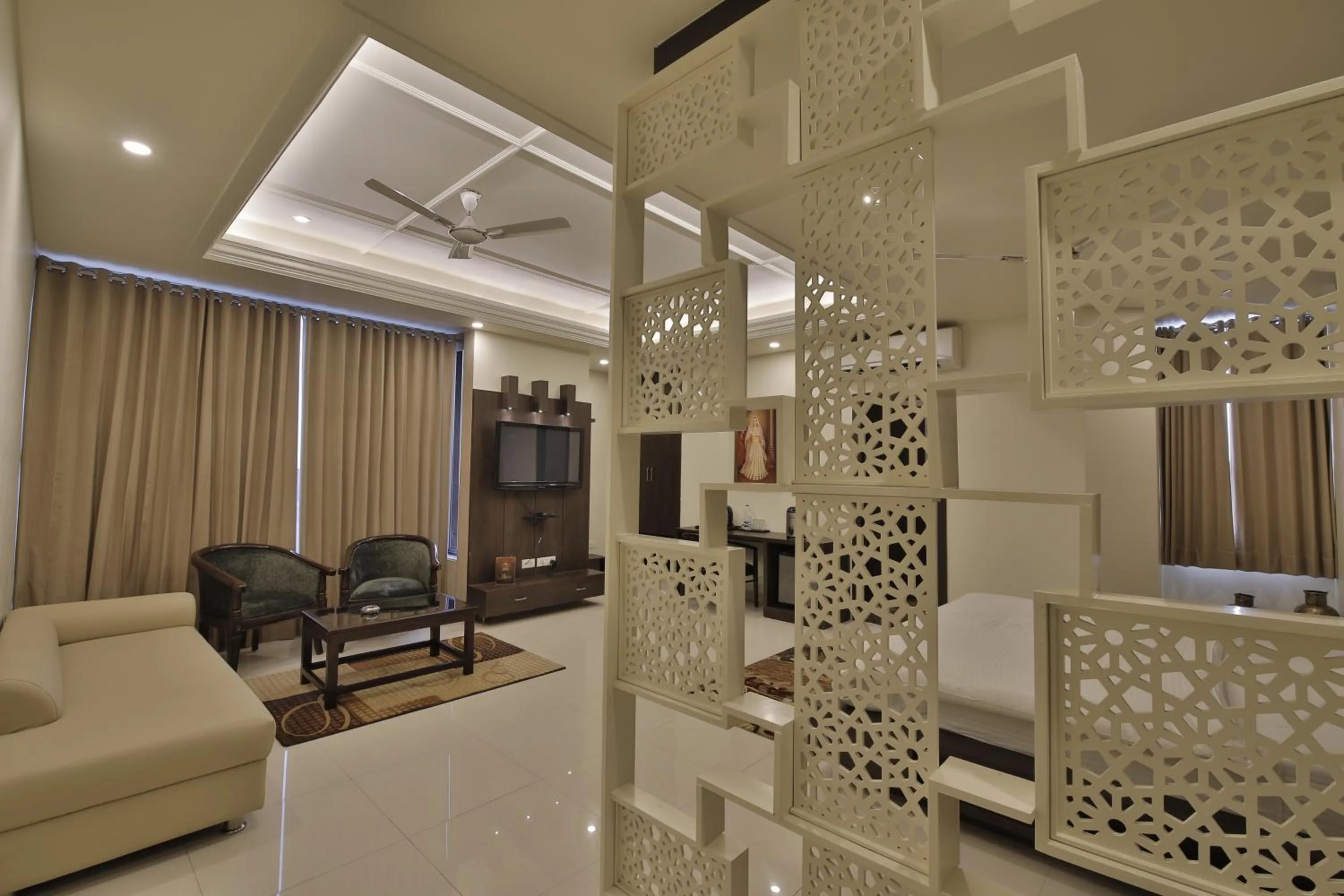 Seating area in Hotel Grand Safari