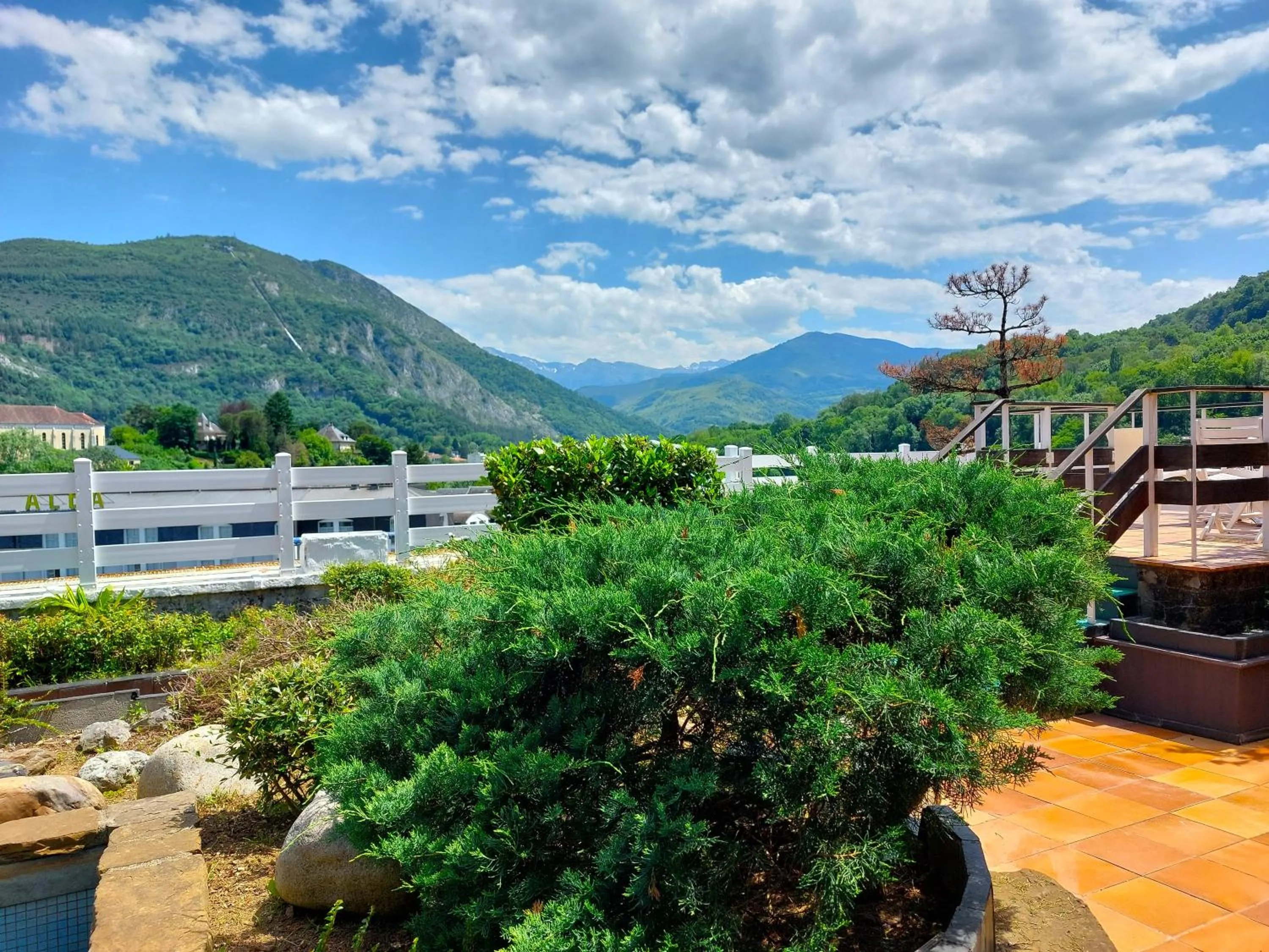 Balcony/Terrace in Hôtel Christina Lourdes