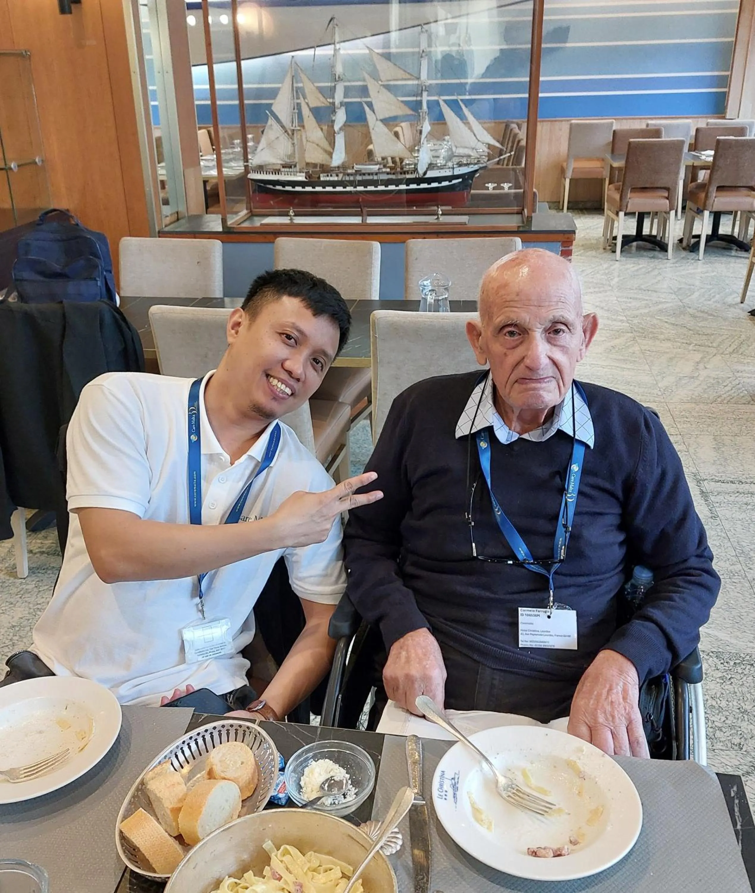 group of guests in Hôtel Christina Lourdes