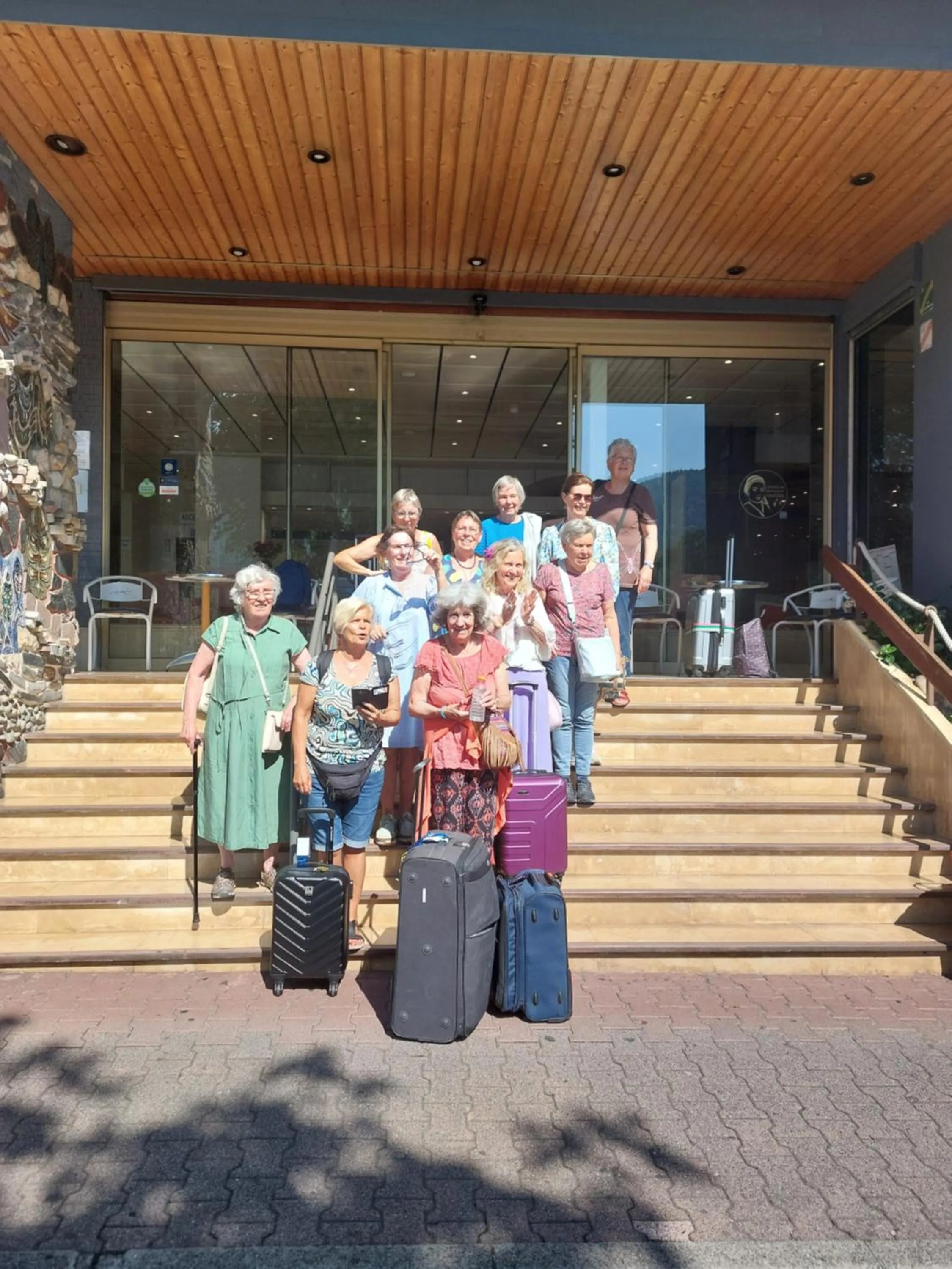 group of guests in Hôtel Christina Lourdes