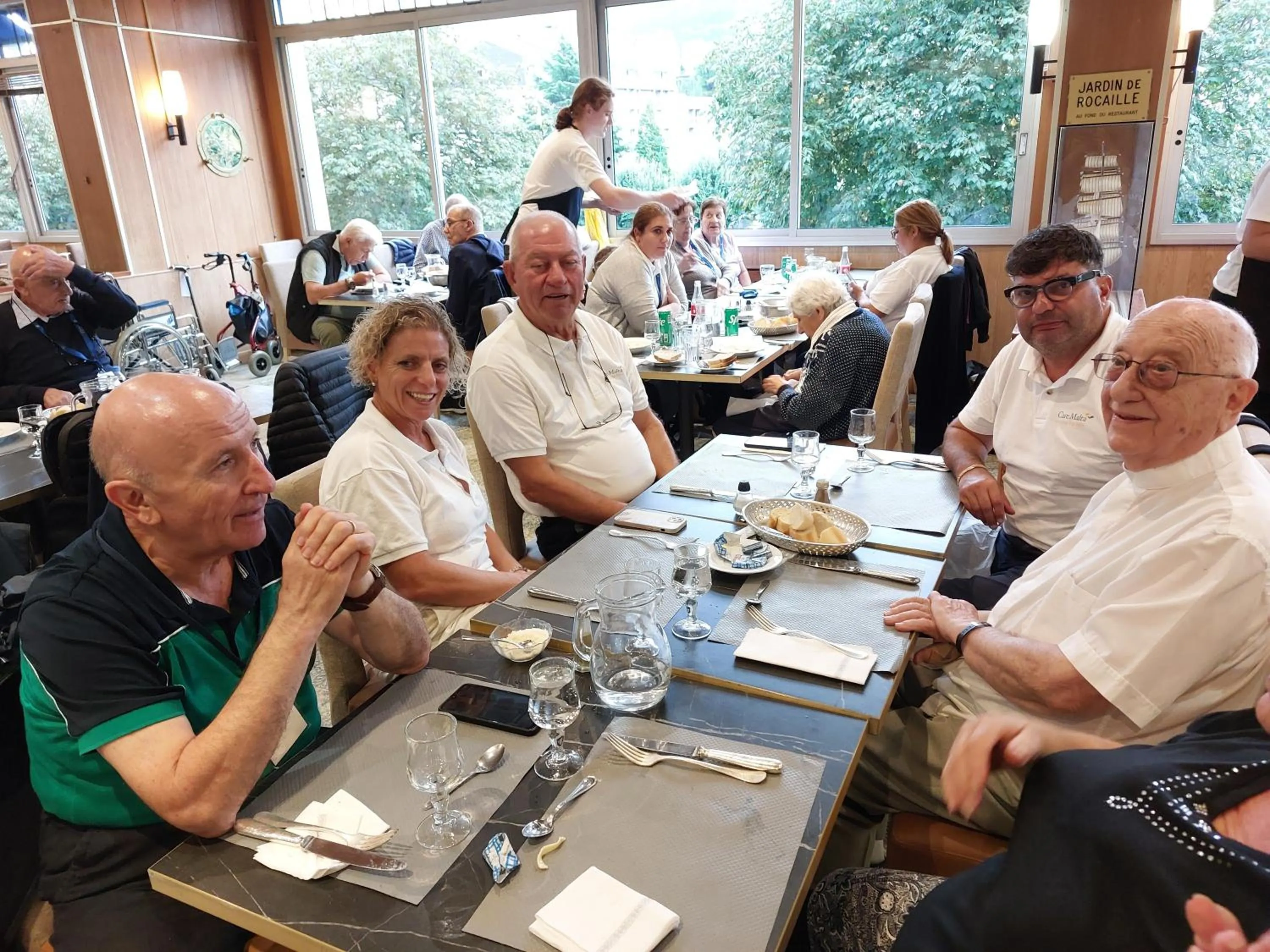 group of guests in Hôtel Christina Lourdes